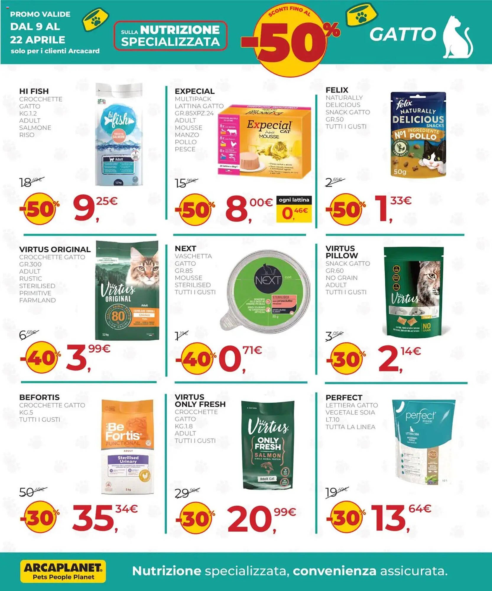 Volantino Arcaplanet (2026-04-09 - 2026-04-22)