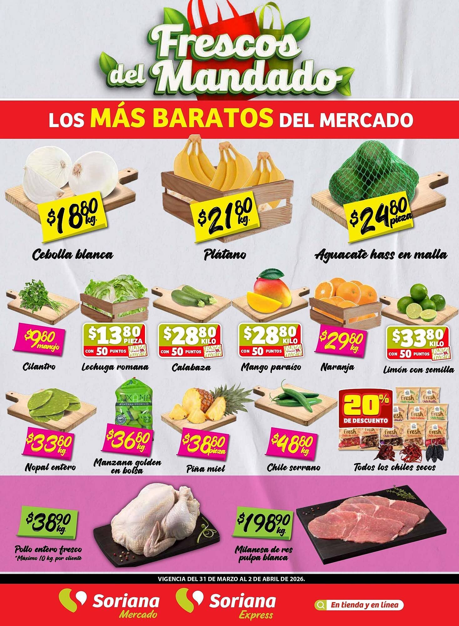 Folleto Soriana Mercado (2026-03-31 - 2026-04-02)