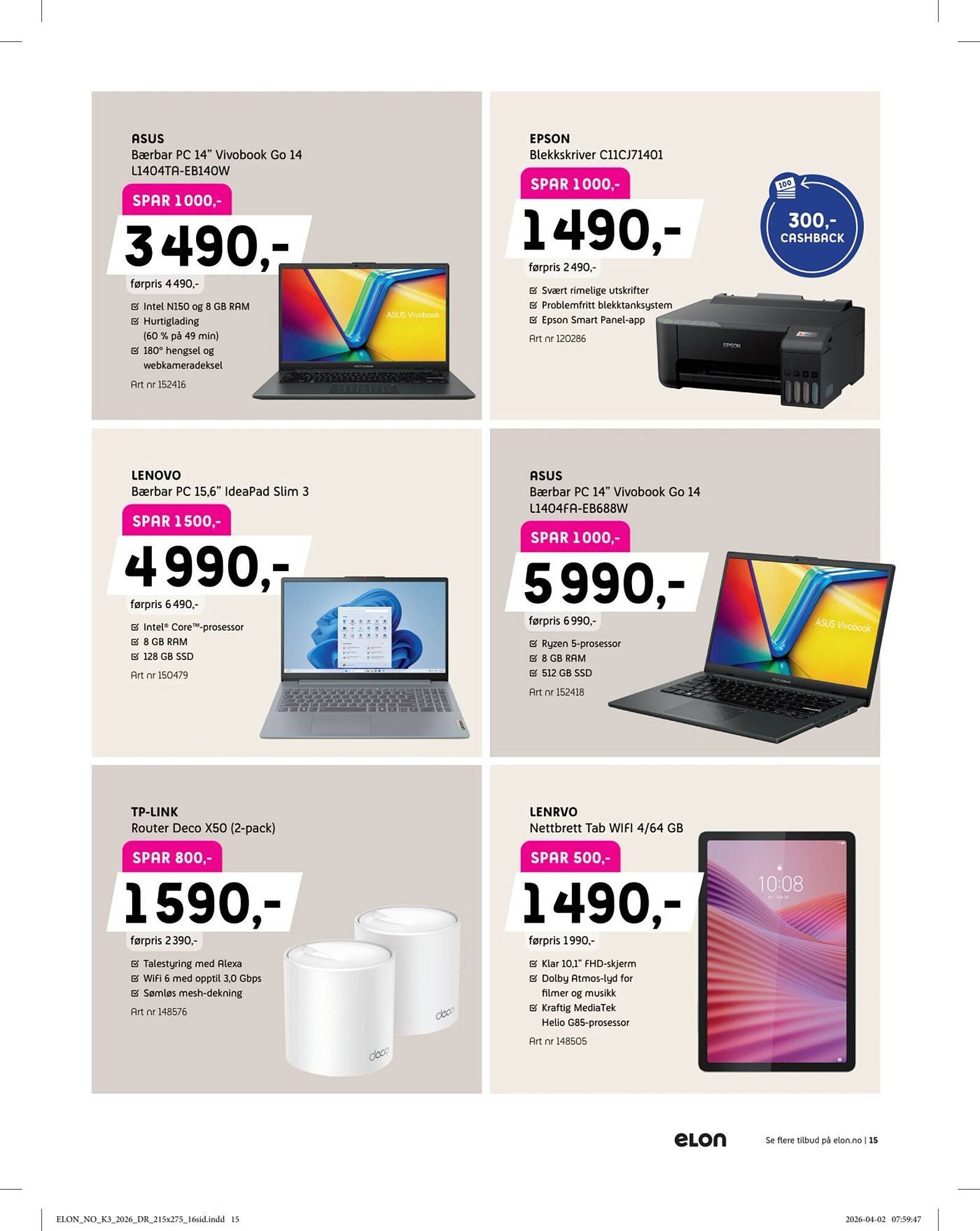 ELON kundeavis (2026-04-27 - 2026-05-18)