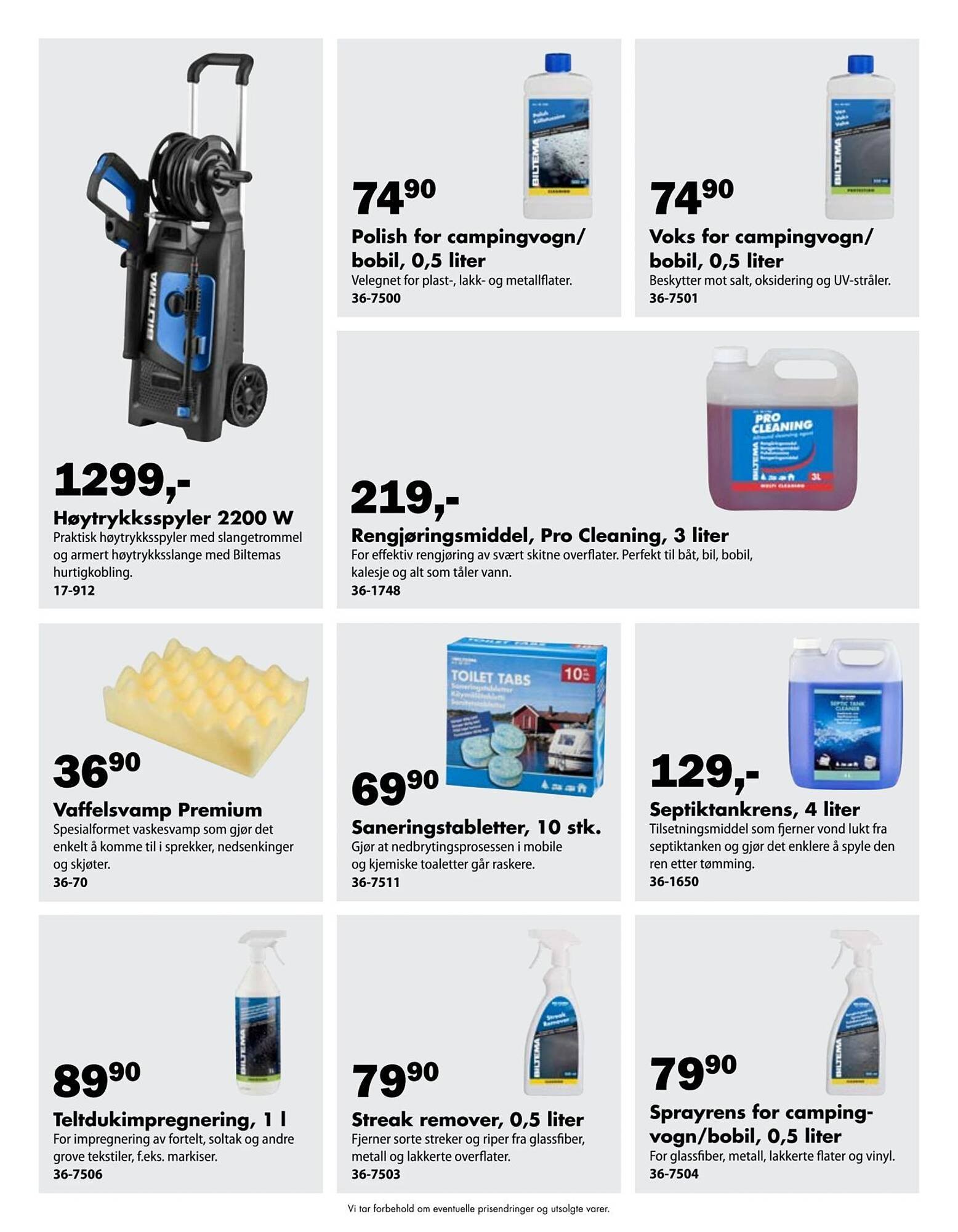 Biltema kundeavis (2026-03-24 - 2026-05-01)