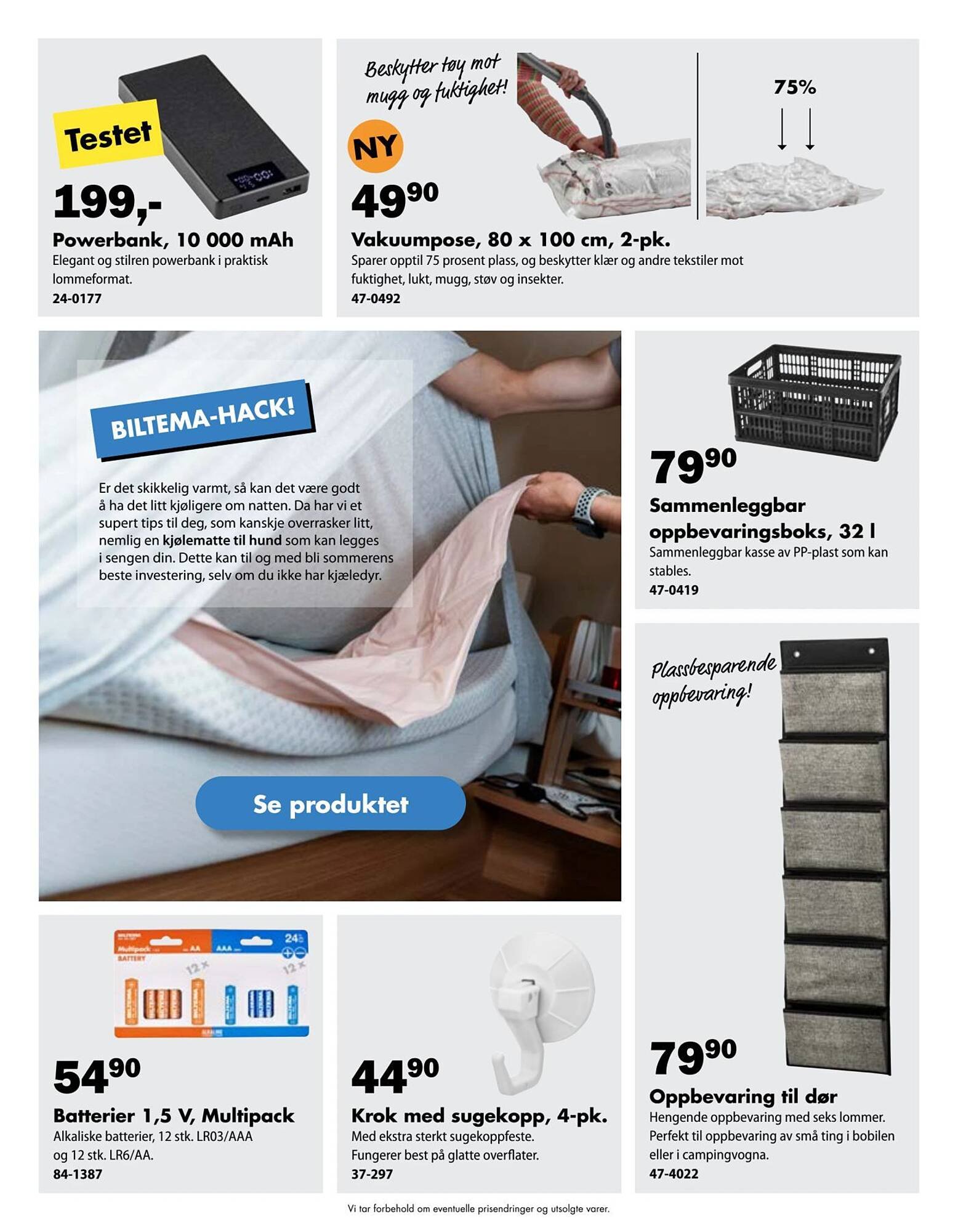 Biltema kundeavis (2026-03-24 - 2026-05-01)