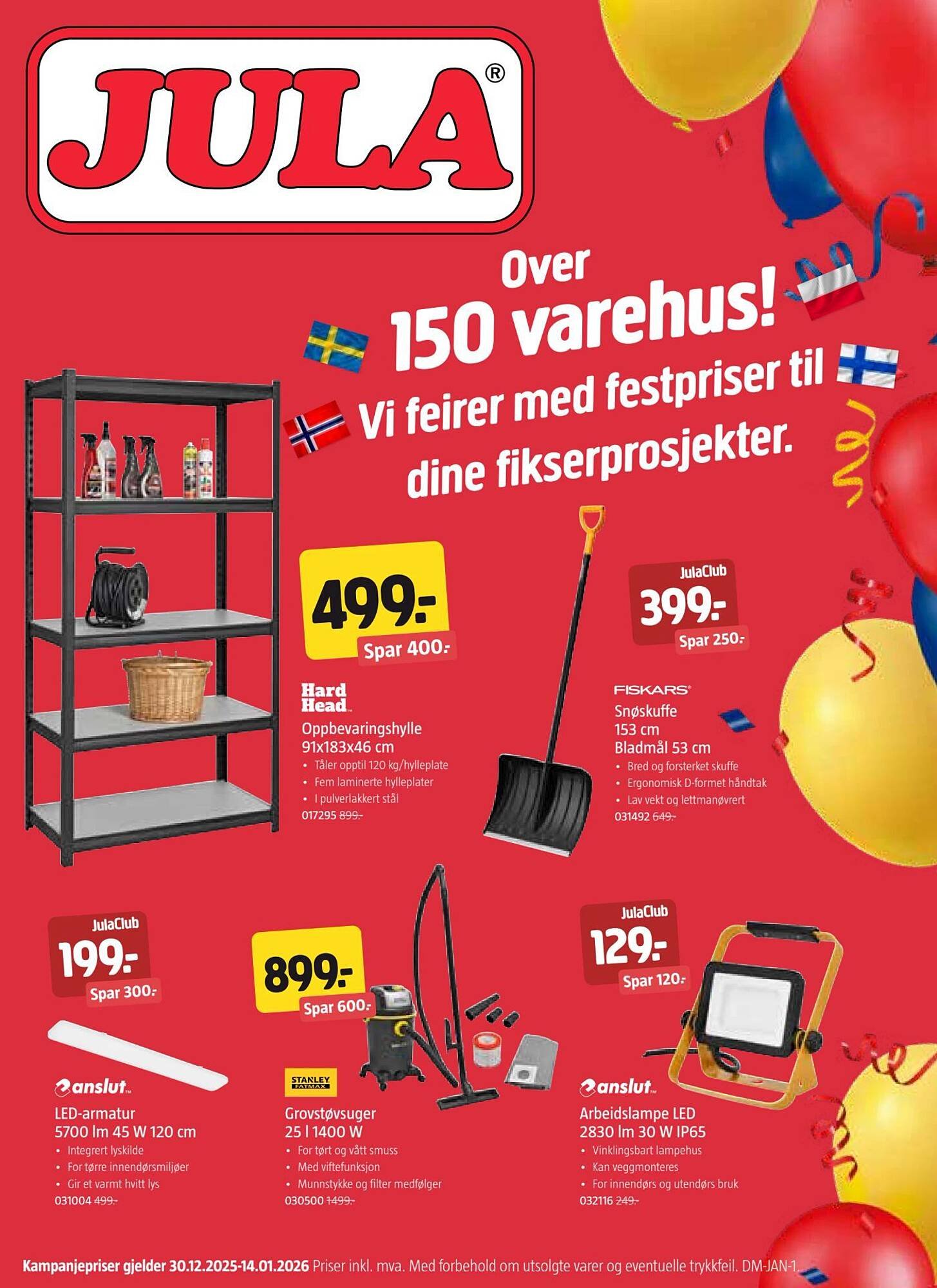 Jula kundeavis (2025-12-30 - 2026-01-15)