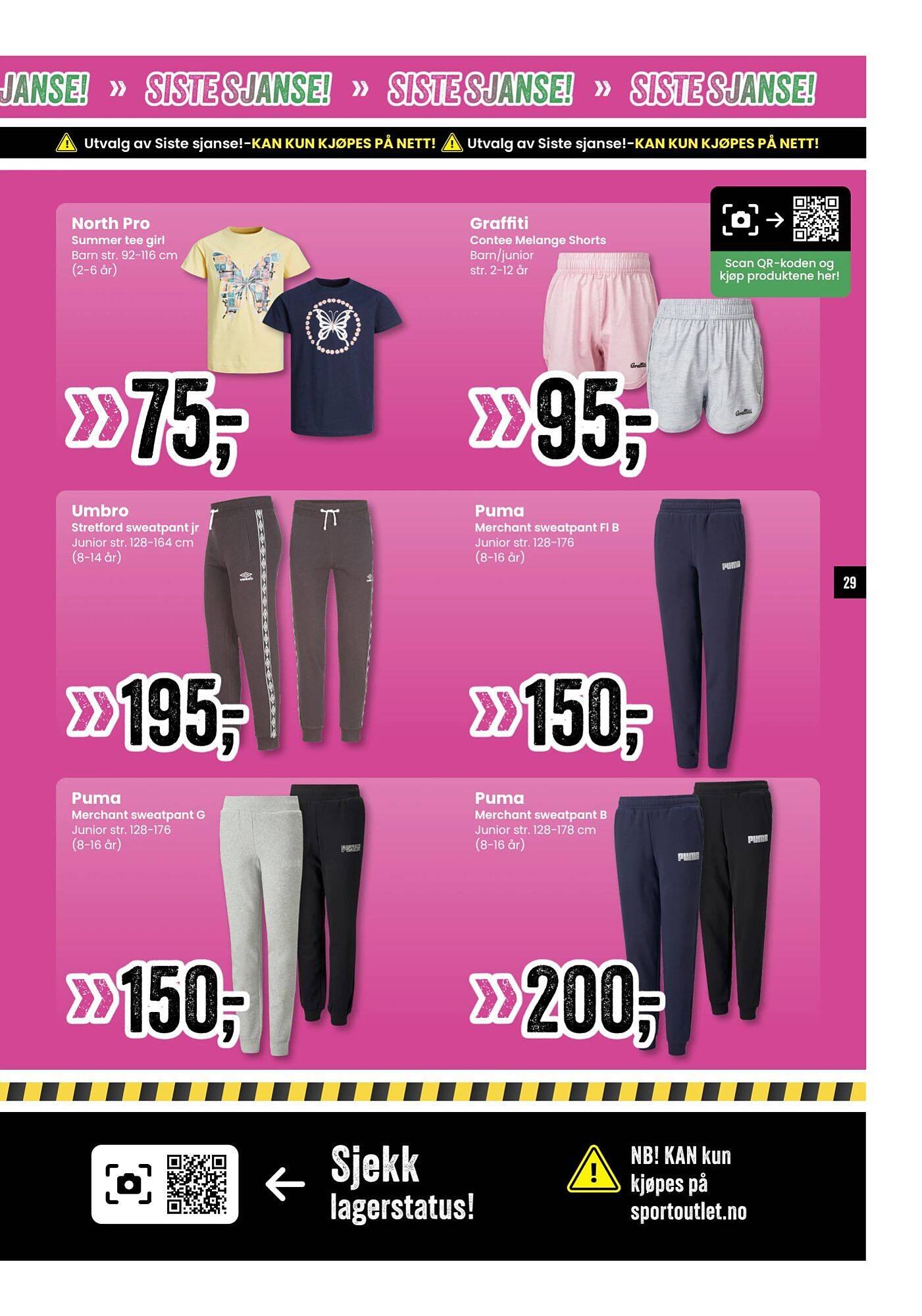 Sport Outlet kundeavis (2025-09-09 - 2025-09-14)