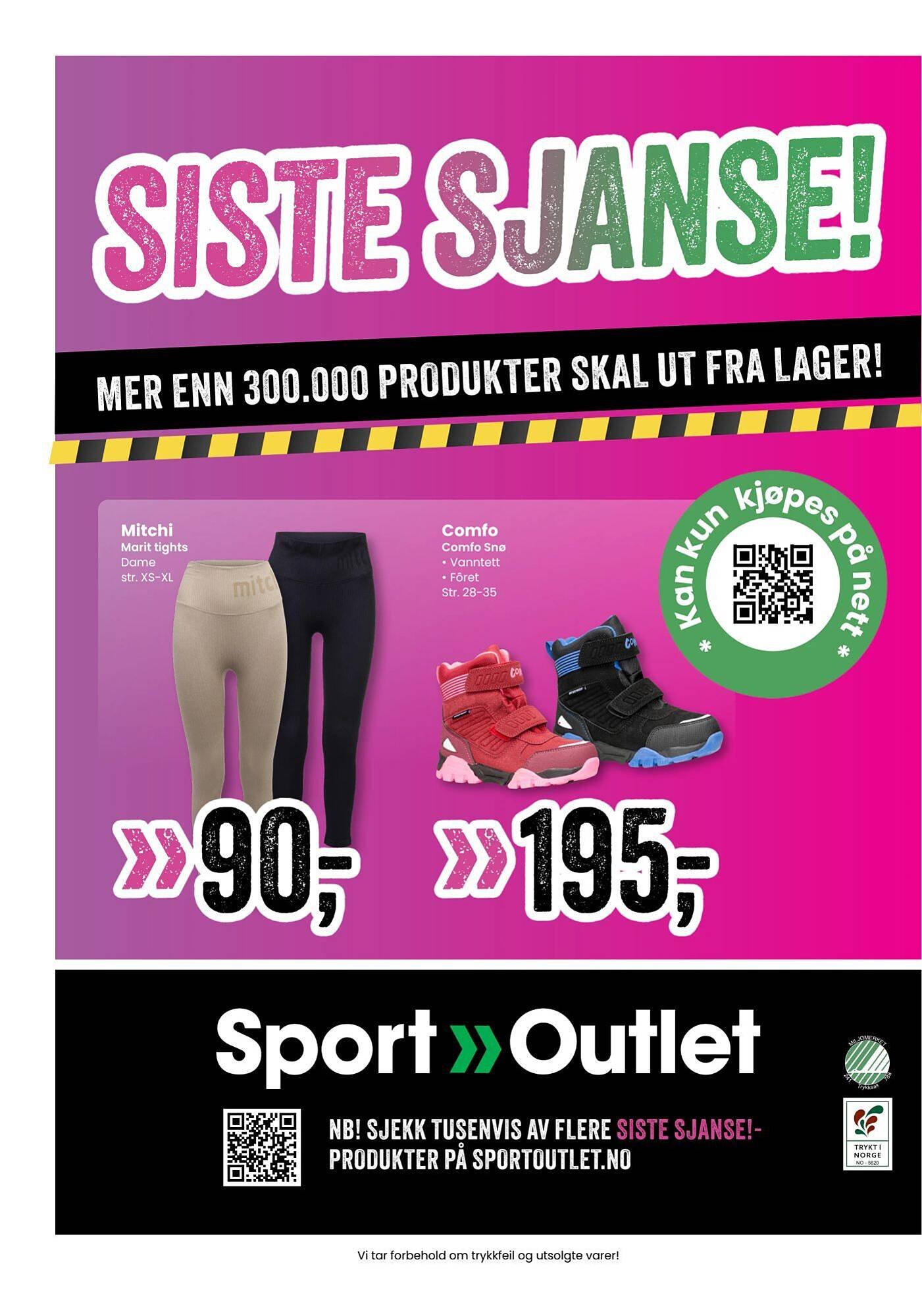 Sport Outlet kundeavis (2025-09-09 - 2025-09-14)