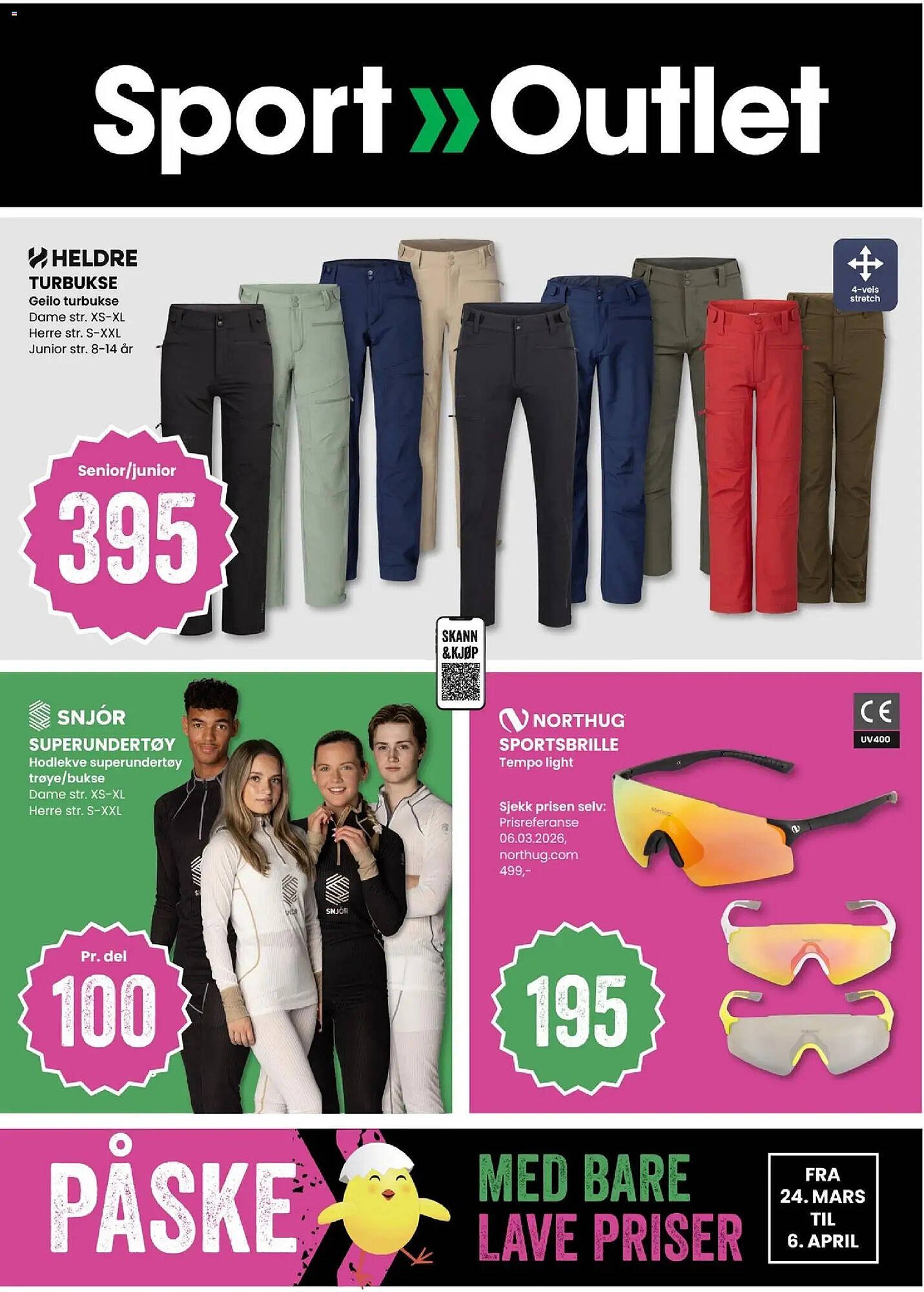 Sport Outlet kundeavis (2026-03-24 - 2026-04-06)