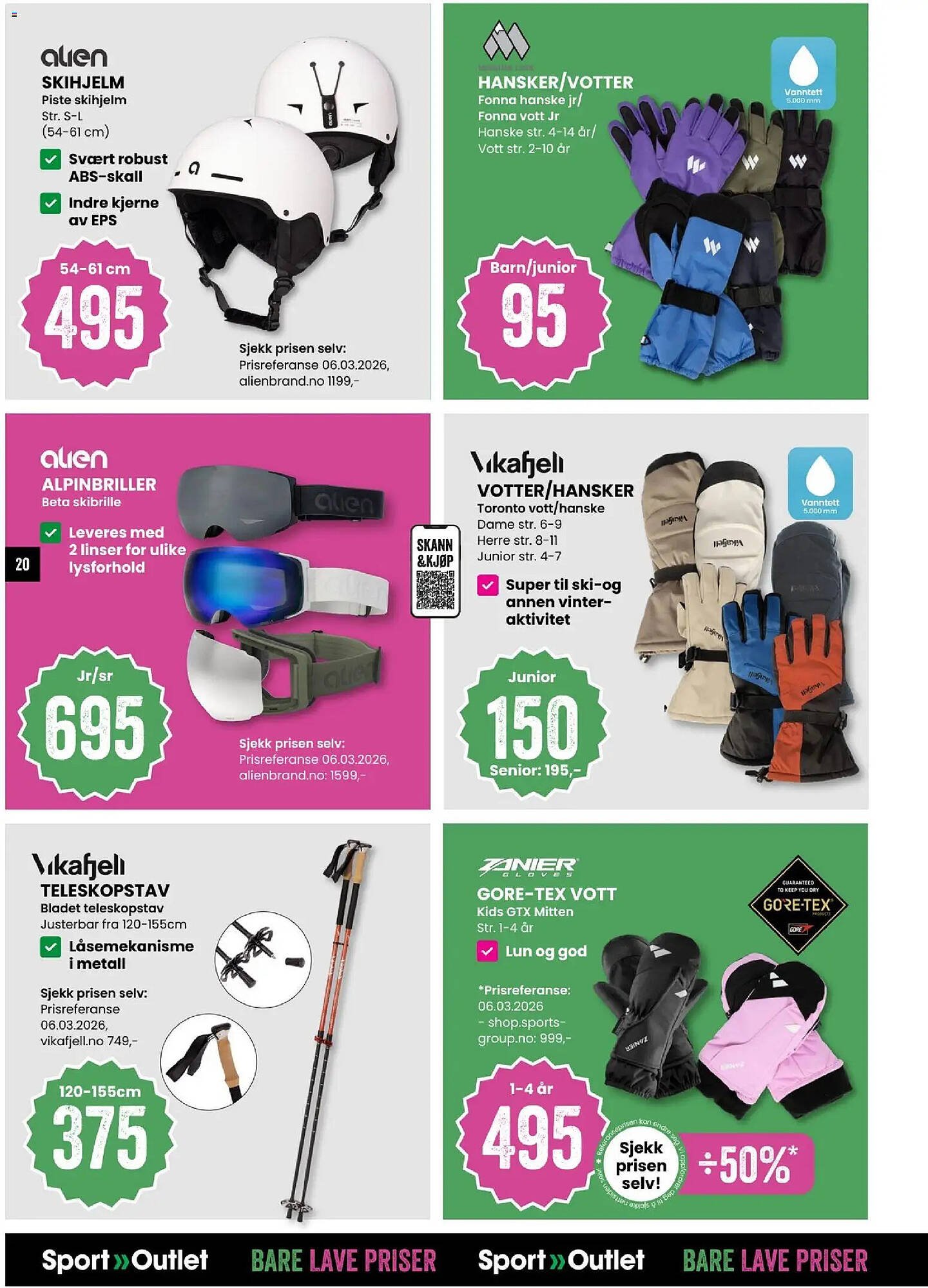 Sport Outlet kundeavis (2026-03-24 - 2026-04-06)