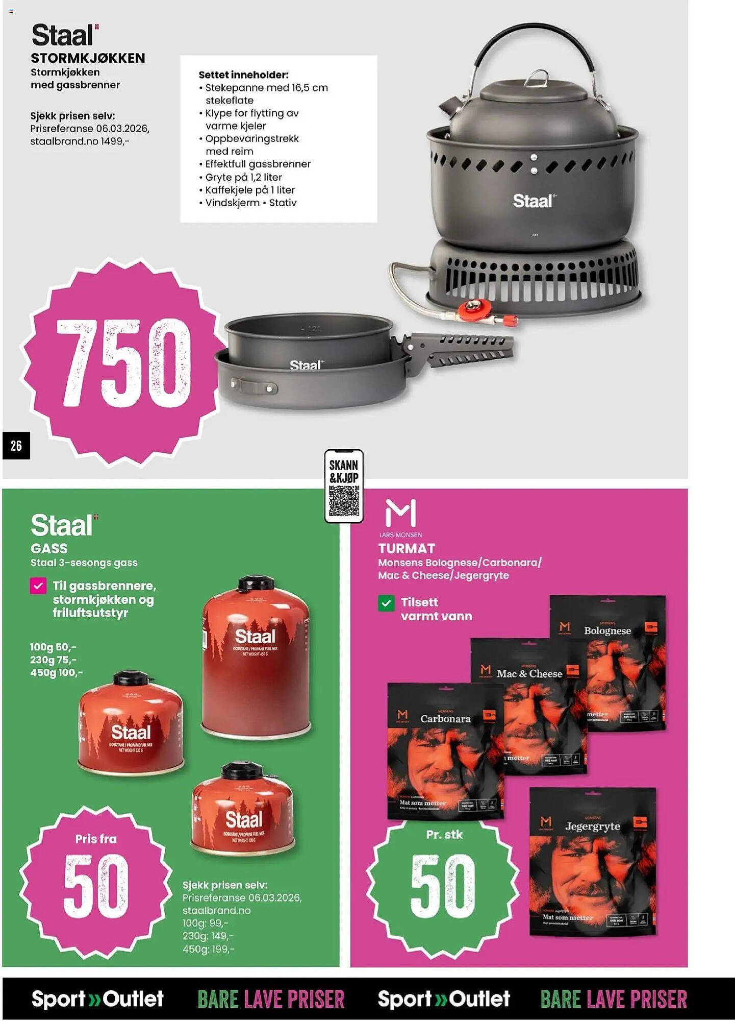 Sport Outlet kundeavis (2026-03-24 - 2026-04-06)