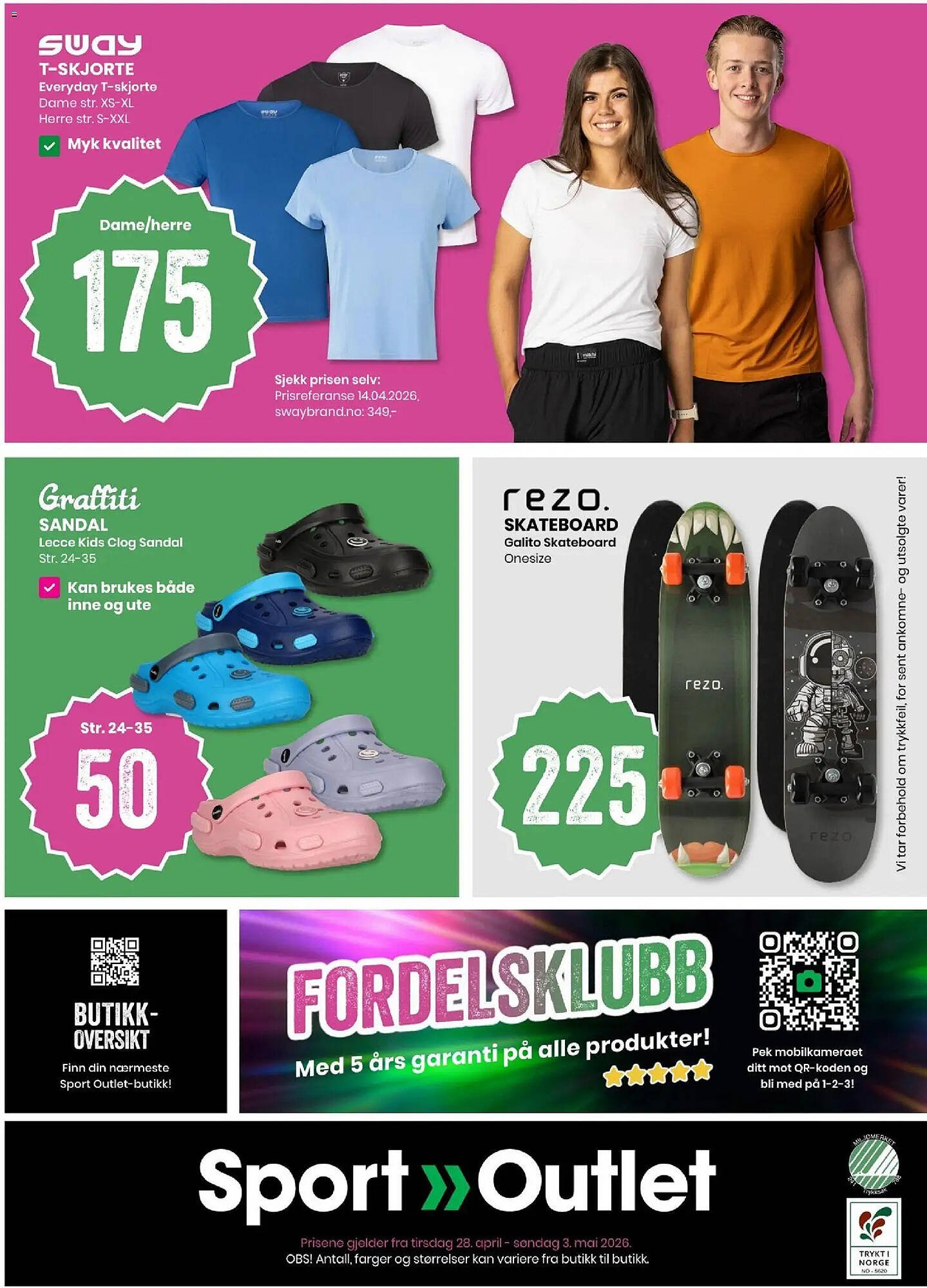 Sport Outlet kundeavis (2026-04-28 - 2026-05-03)