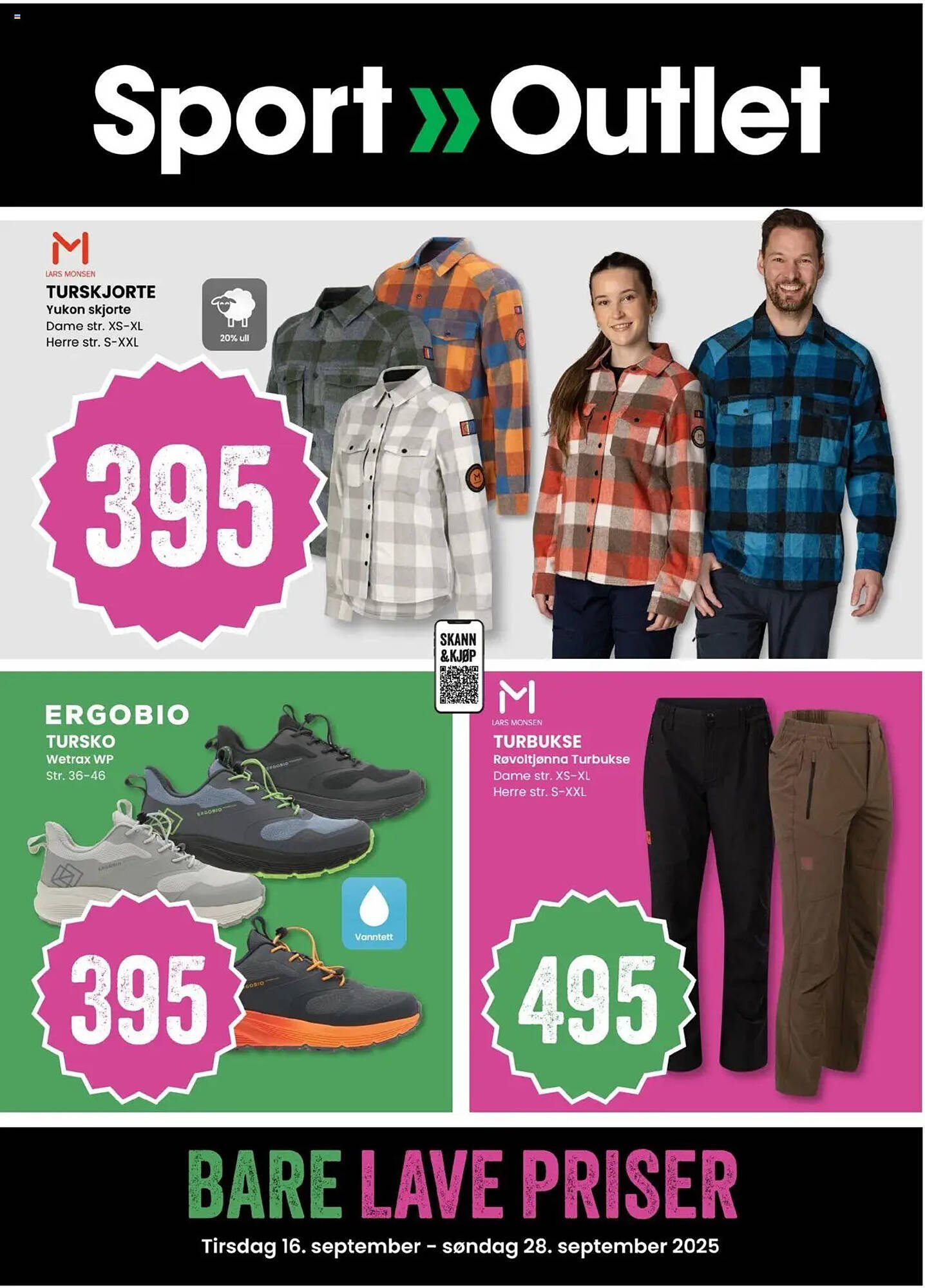 Sport Outlet kundeavis (2025-09-16 - 2025-09-28)