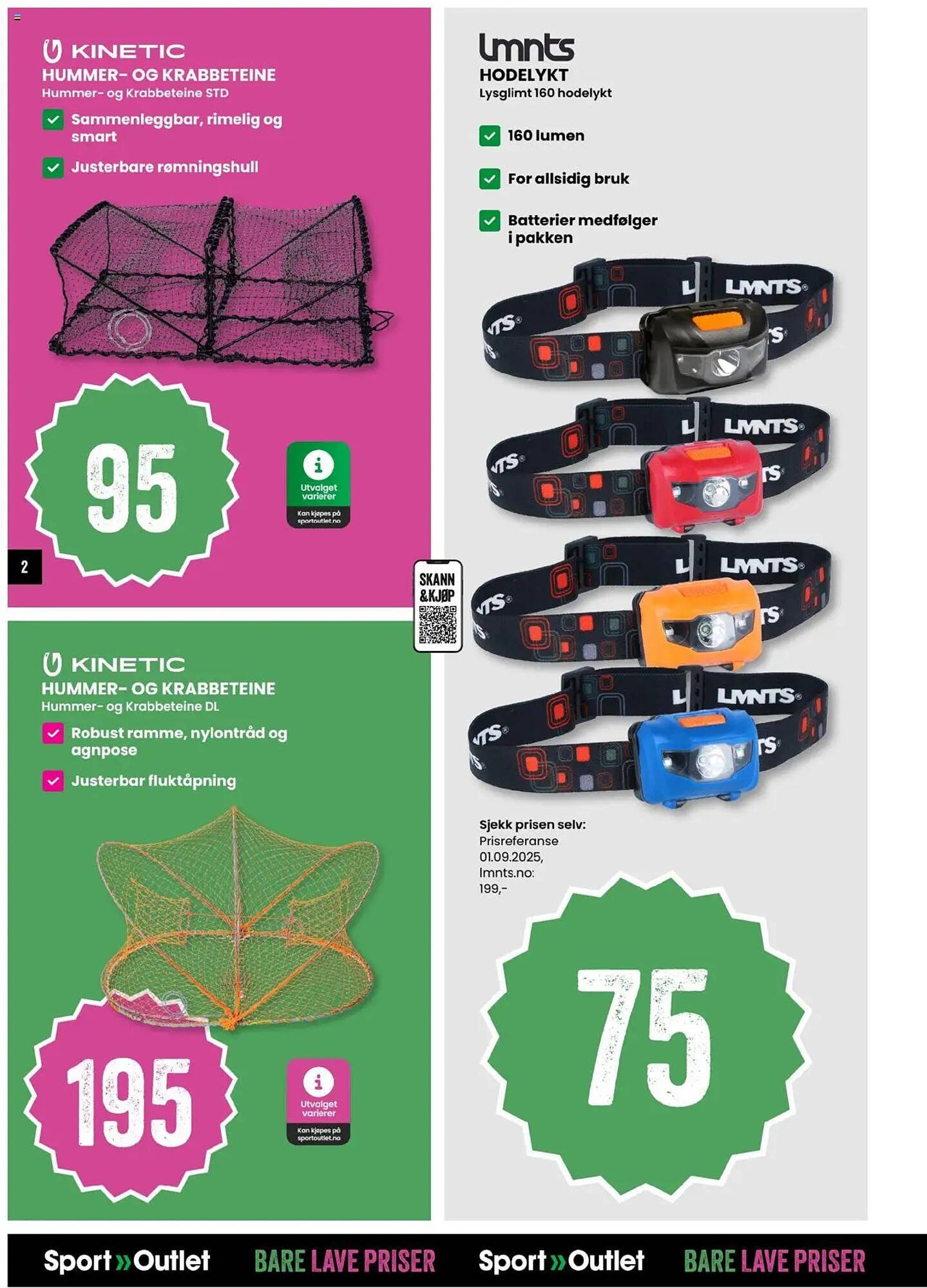 Sport Outlet kundeavis (2025-09-16 - 2025-09-28)