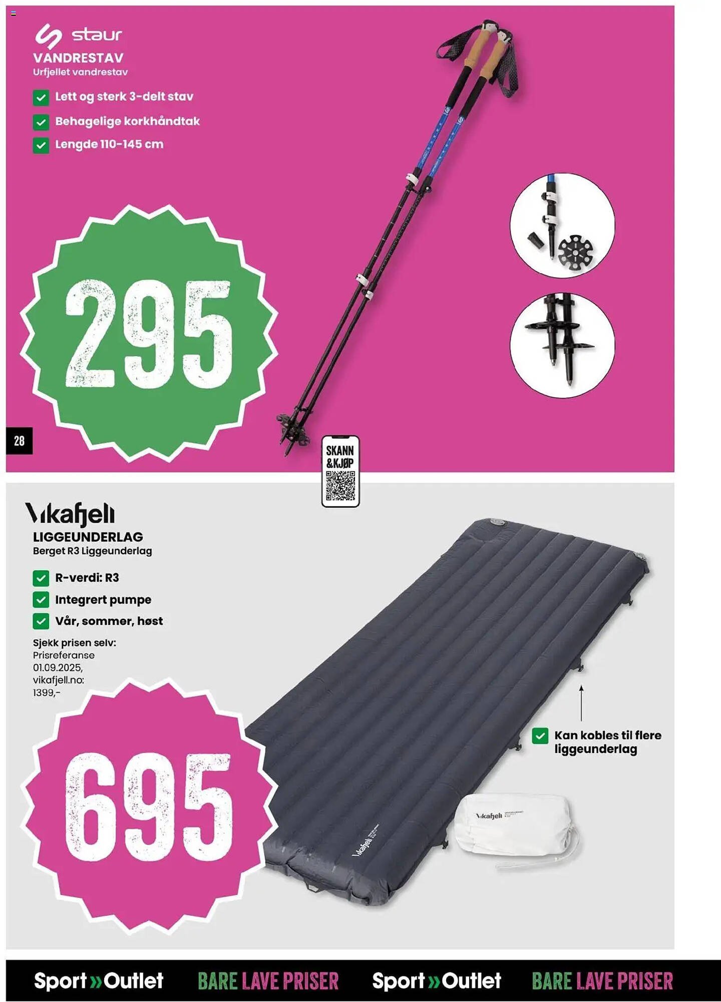 Sport Outlet kundeavis (2025-09-16 - 2025-09-28)