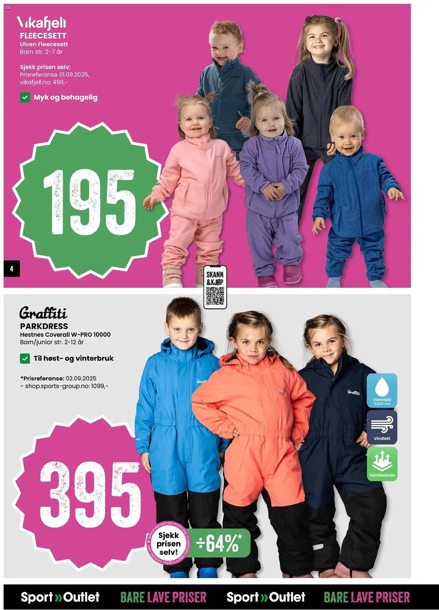 Sport Outlet kundeavis (2025-09-16 - 2025-09-28)