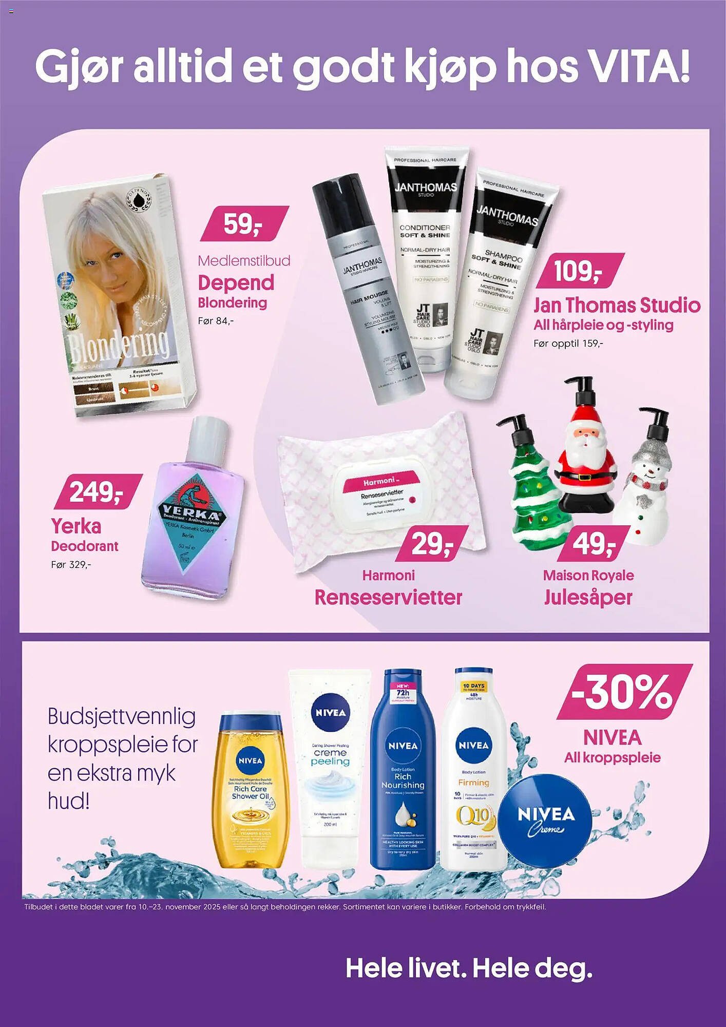 VITA kundeavis (2025-11-10 - 2025-11-23)