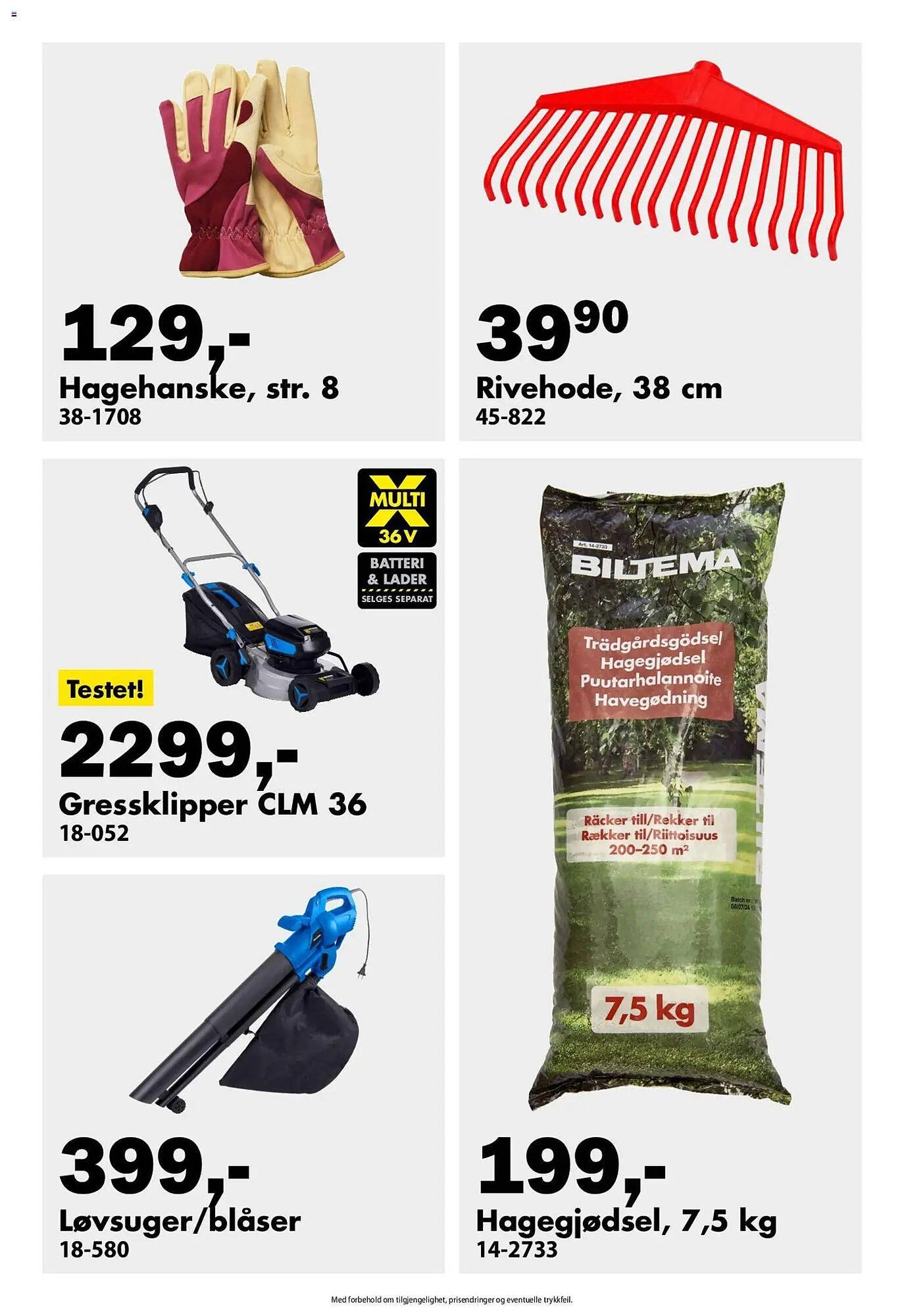 Biltema kundeavis (2026-03-31 - 2026-04-30)