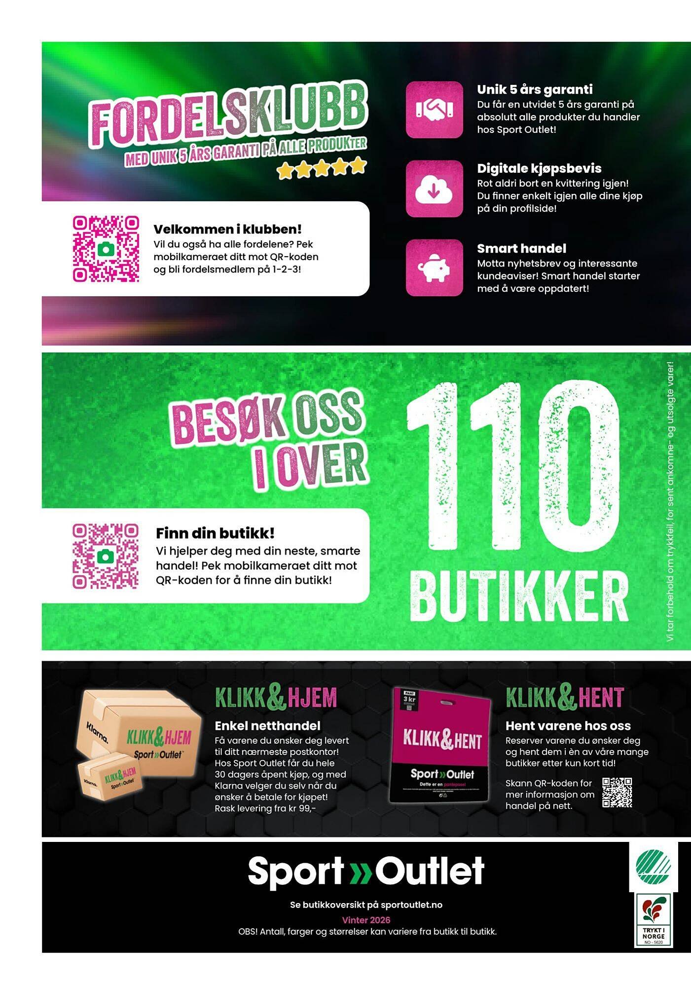 Sport Outlet kundeavis (2026-01-09 - 2026-02-02)