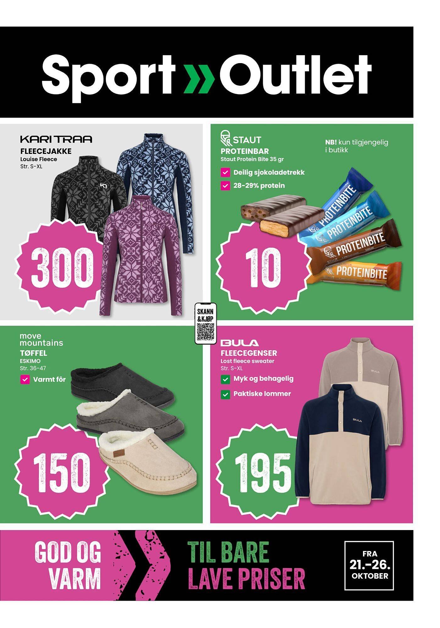 Sport Outlet kundeavis (2025-10-21 - 2025-10-26)