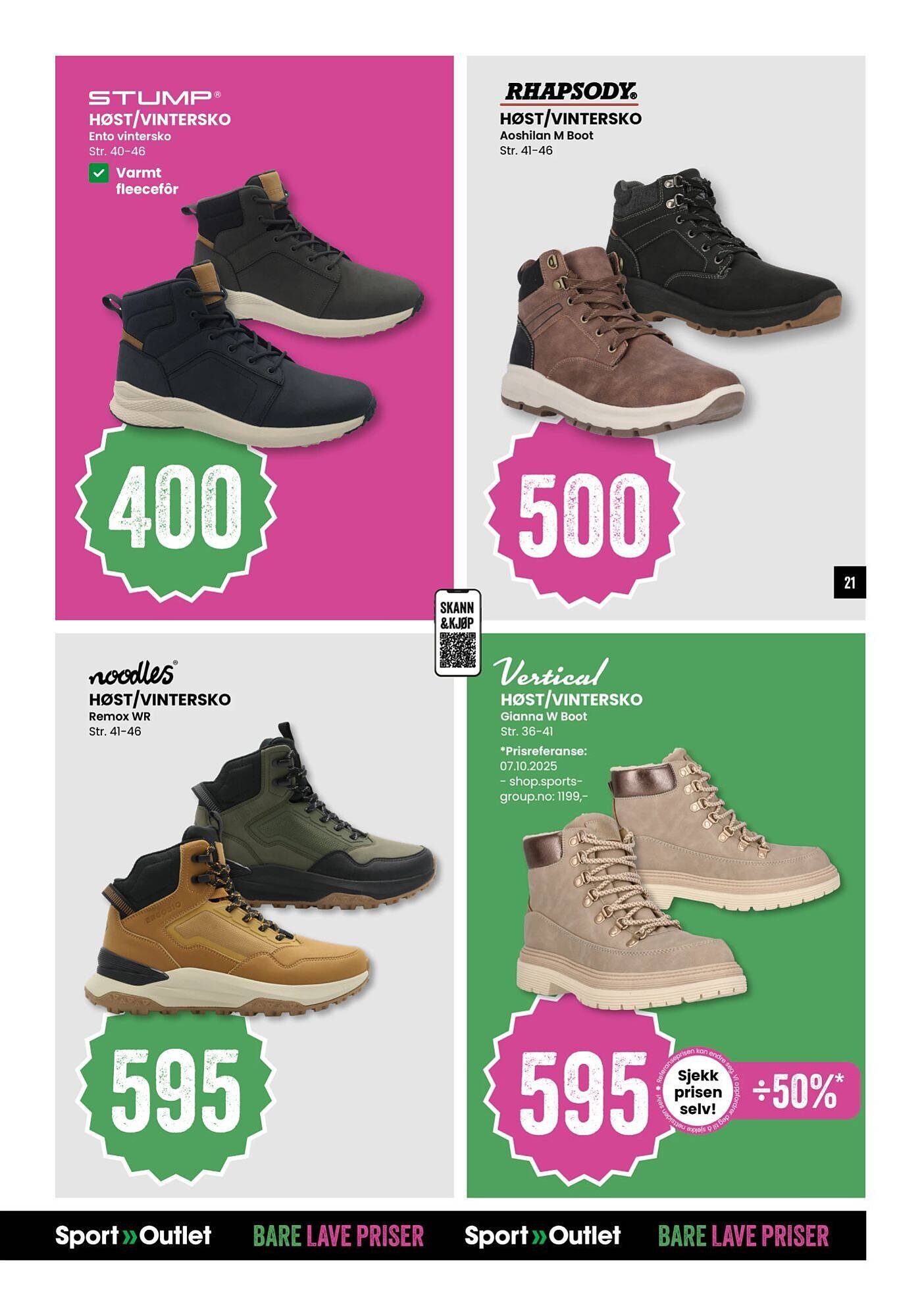 Sport Outlet kundeavis (2025-10-21 - 2025-10-26)