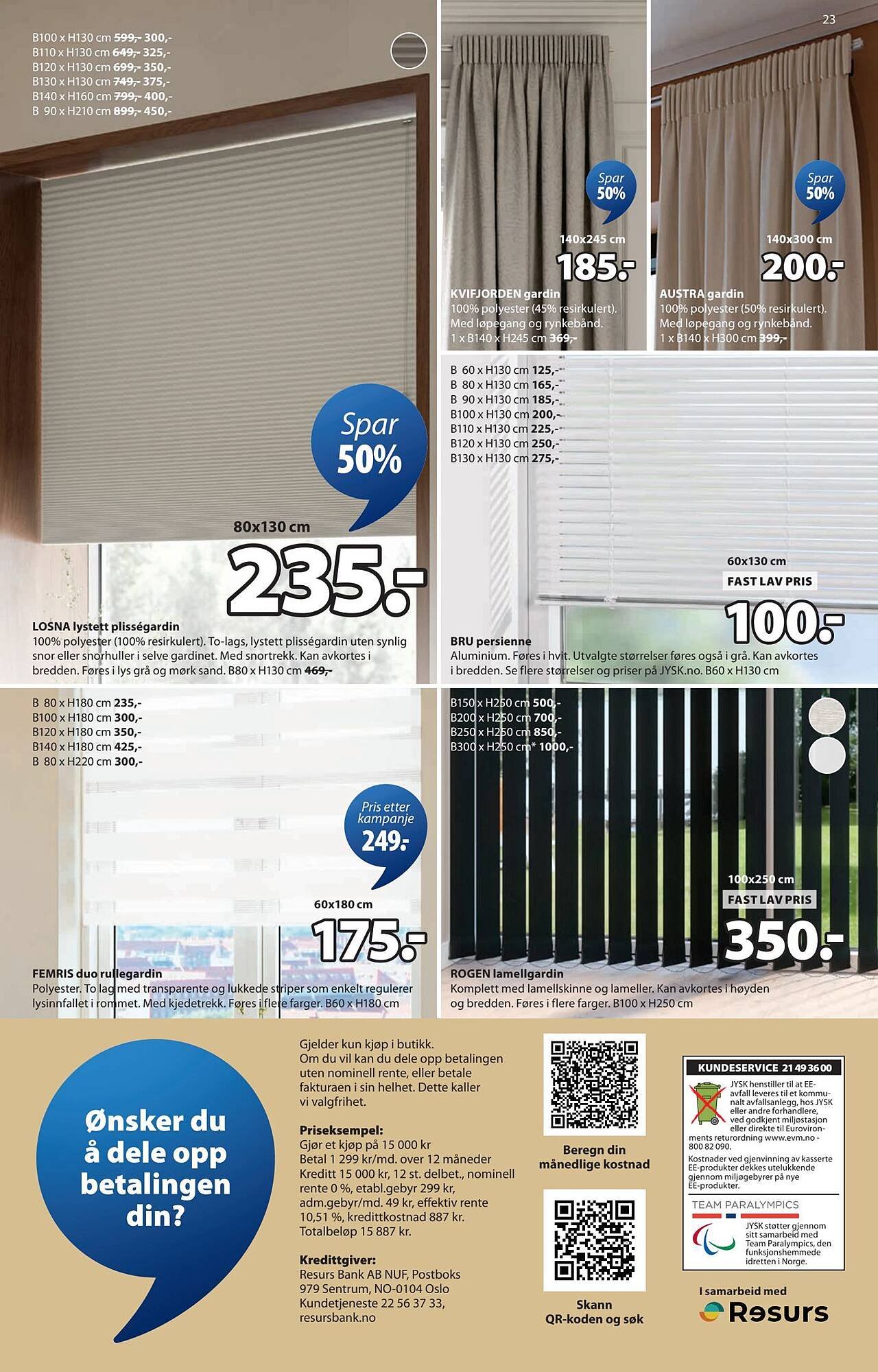 JYSK kundeavis (2025-12-15 - 2025-12-23)