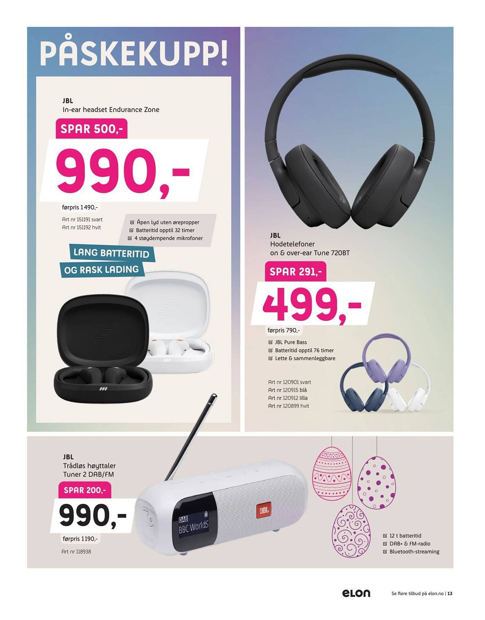 ELON kundeavis (2026-03-23 - 2026-04-12)