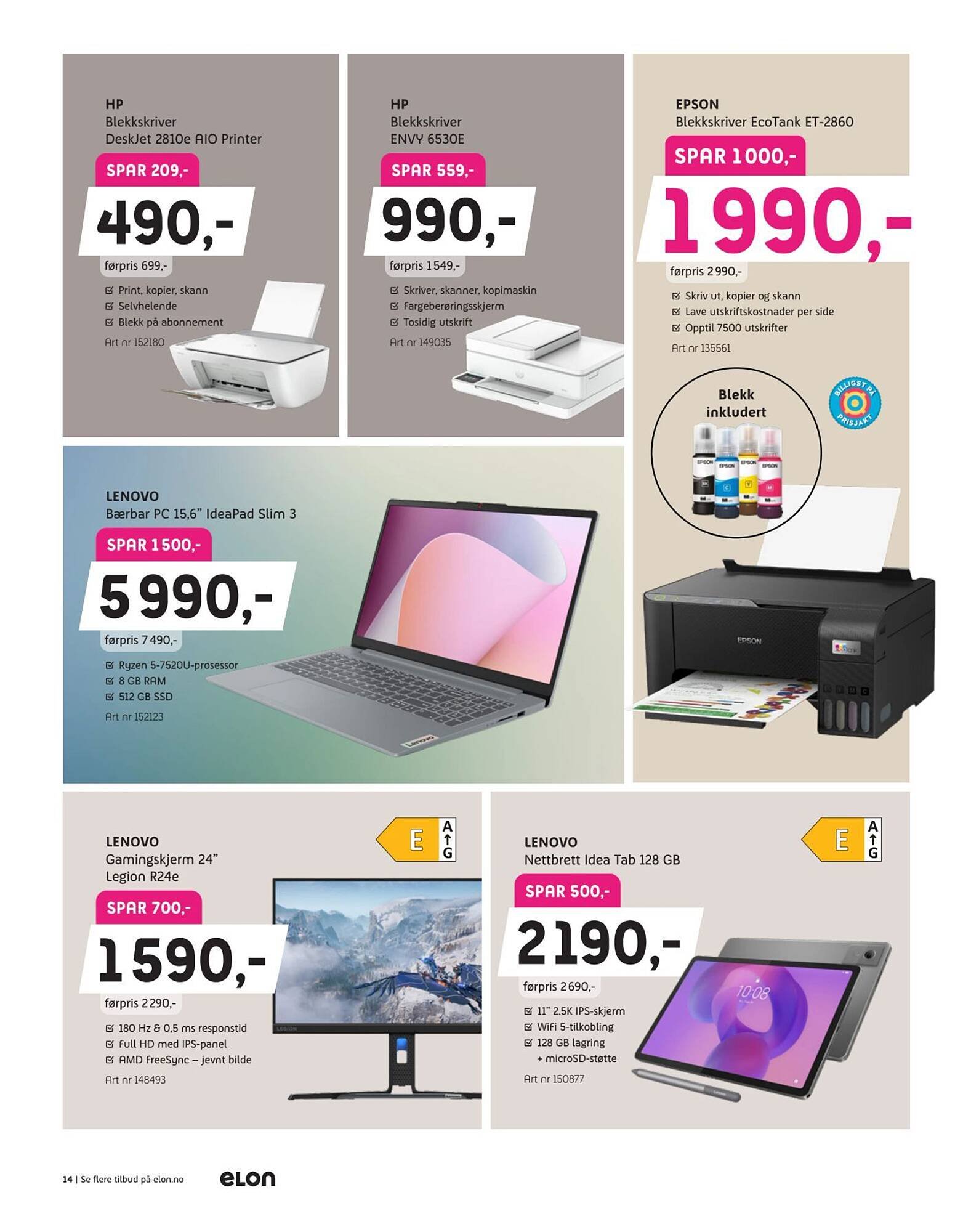 ELON kundeavis (2026-03-23 - 2026-04-12)