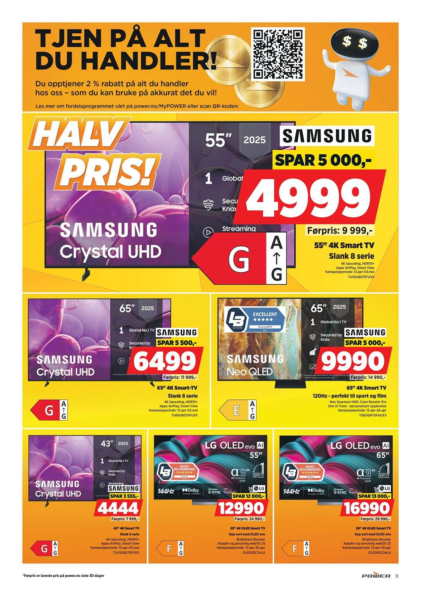 POWER kundeavis (2026-04-13 - 2026-04-20)