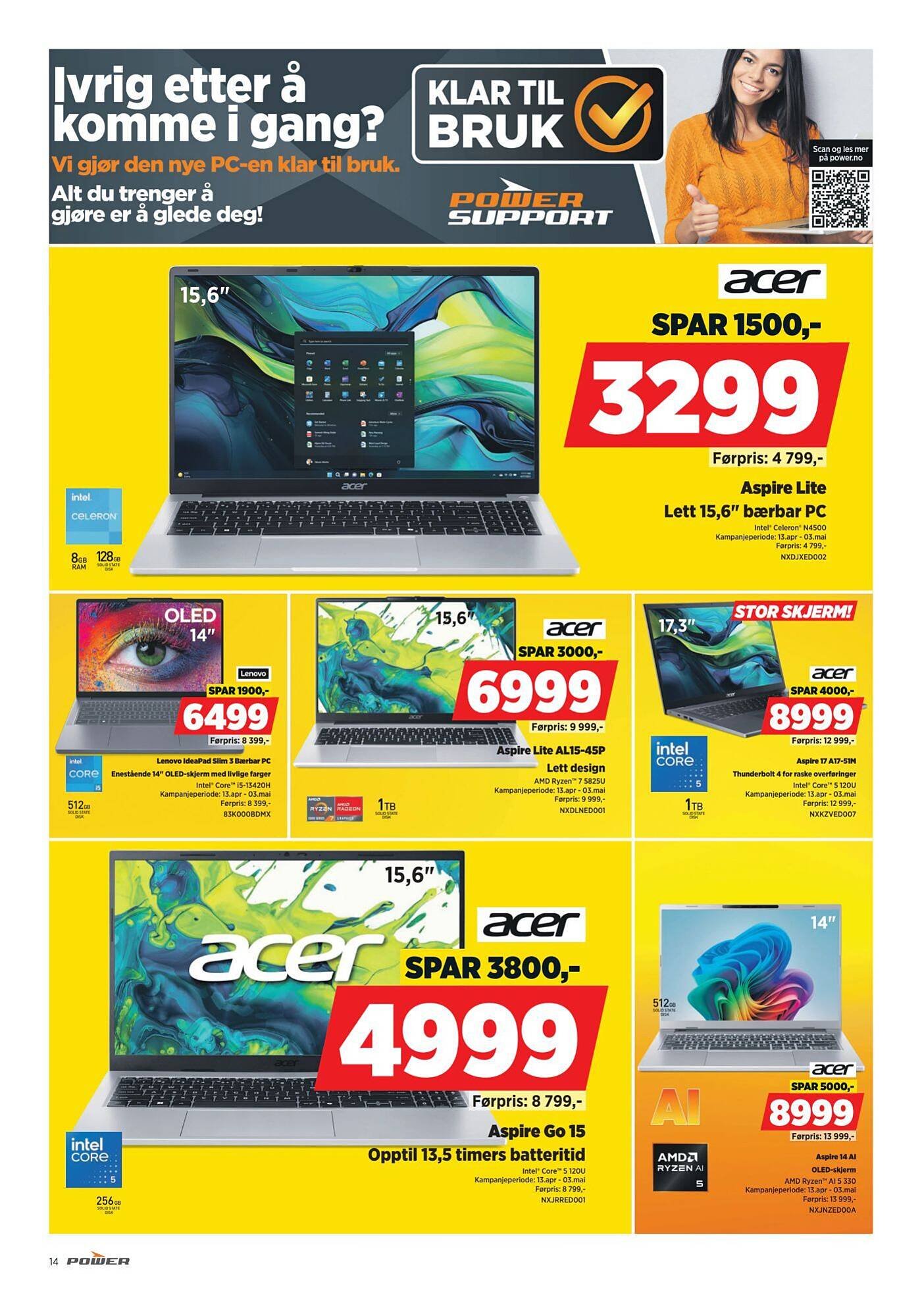 POWER kundeavis (2026-04-13 - 2026-04-20)