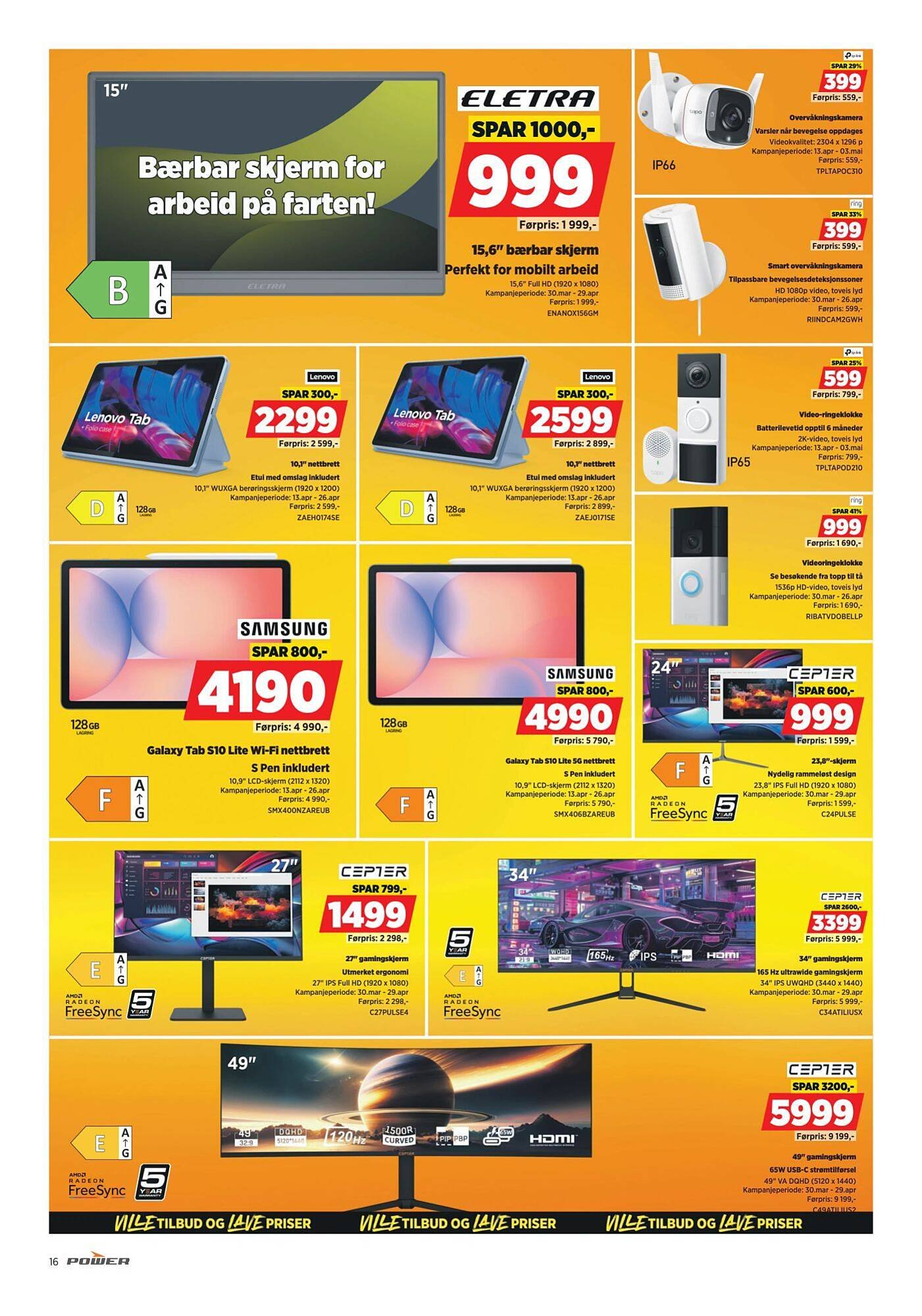 POWER kundeavis (2026-04-13 - 2026-04-20)