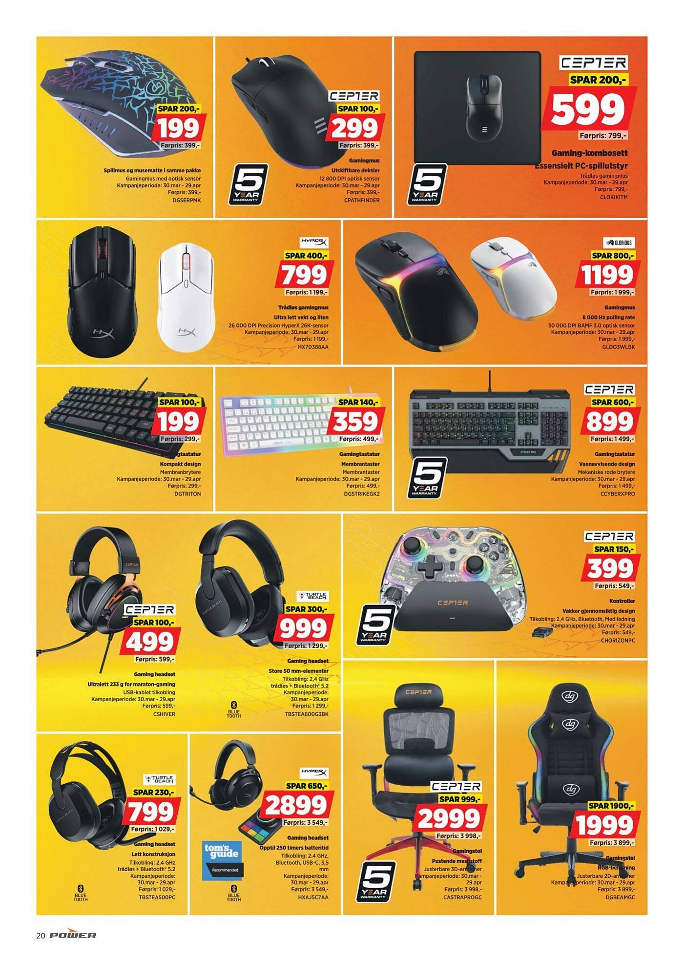 POWER kundeavis (2026-04-13 - 2026-04-20)