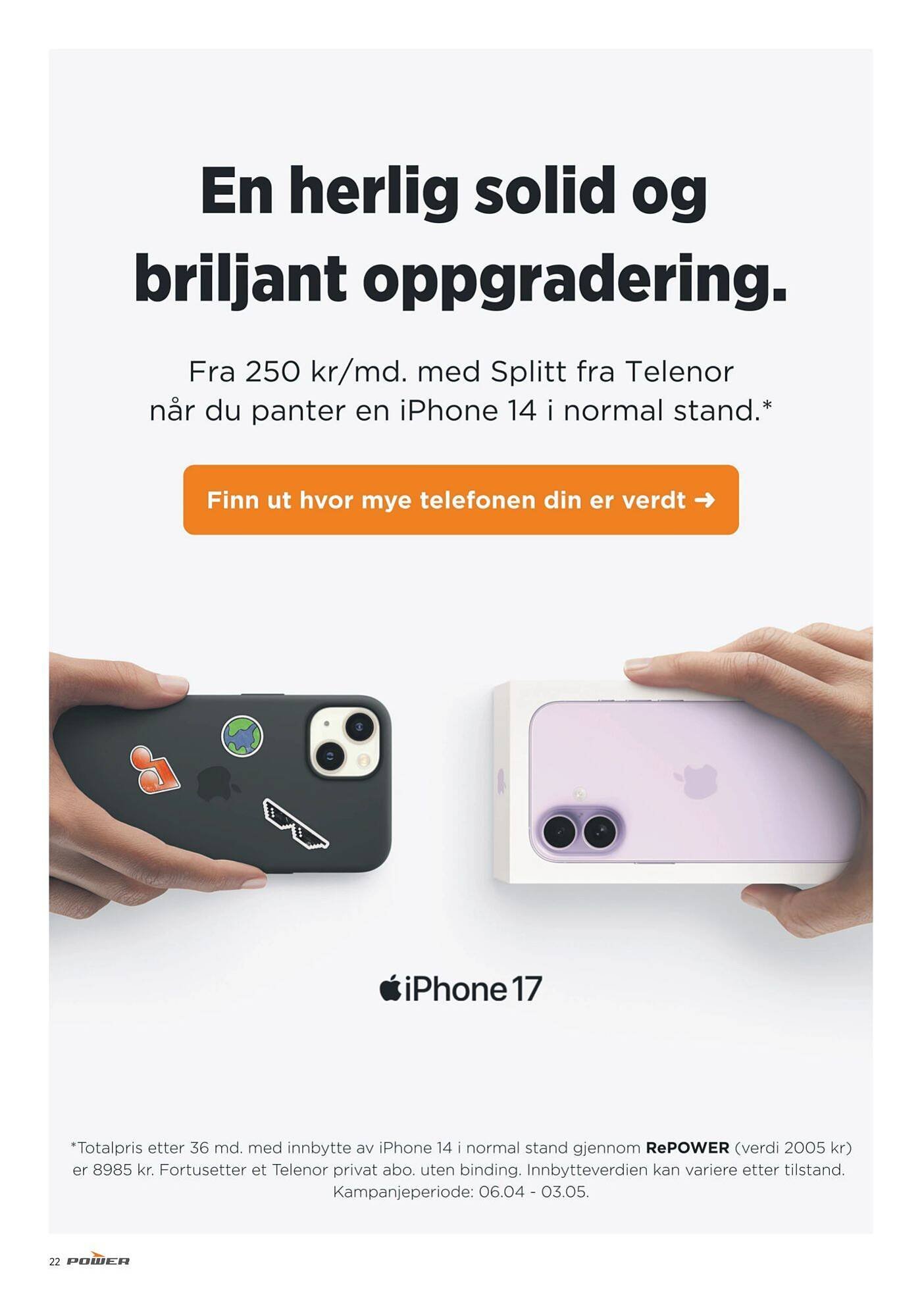 POWER kundeavis (2026-04-13 - 2026-04-20)