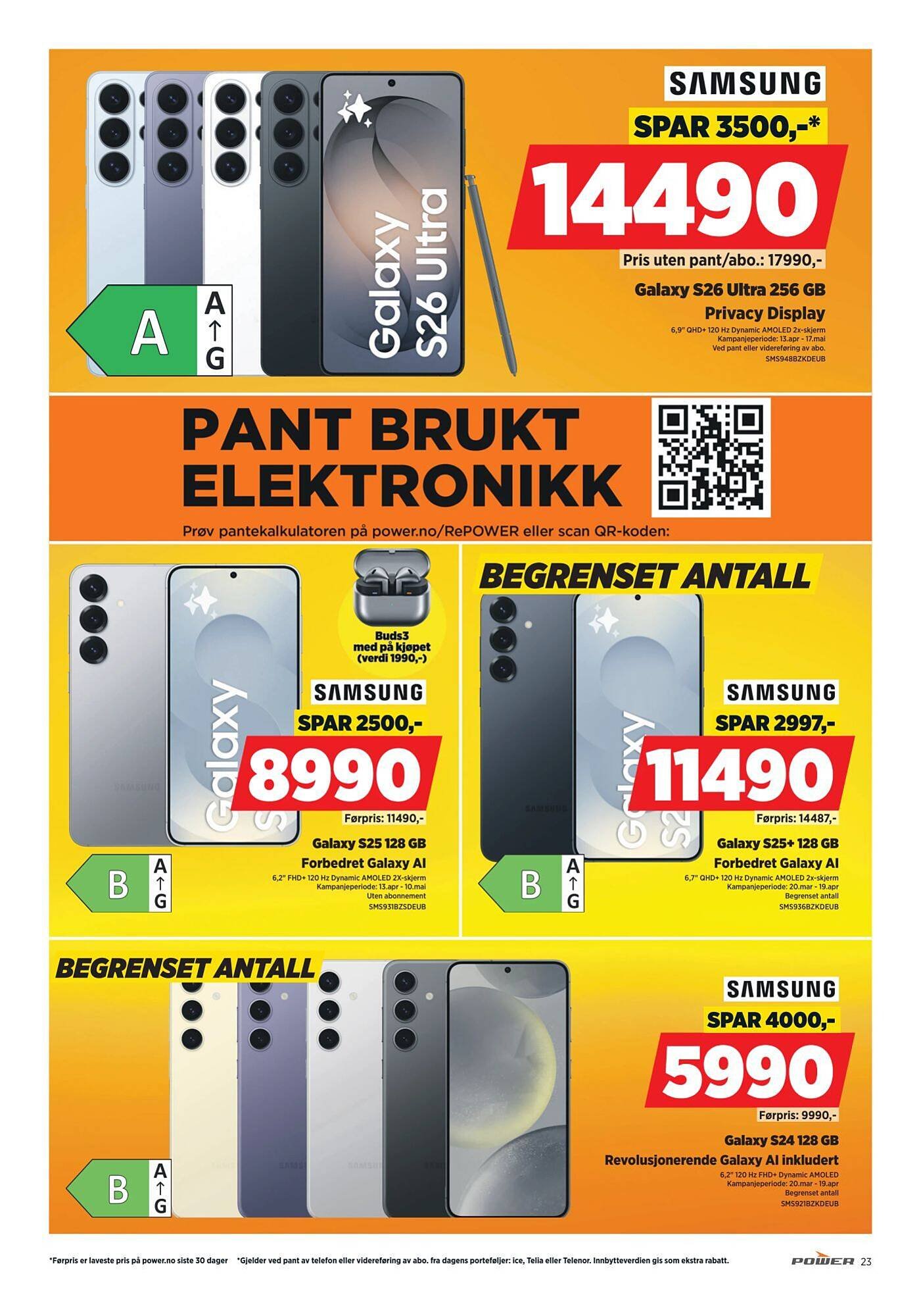 POWER kundeavis (2026-04-13 - 2026-04-20)