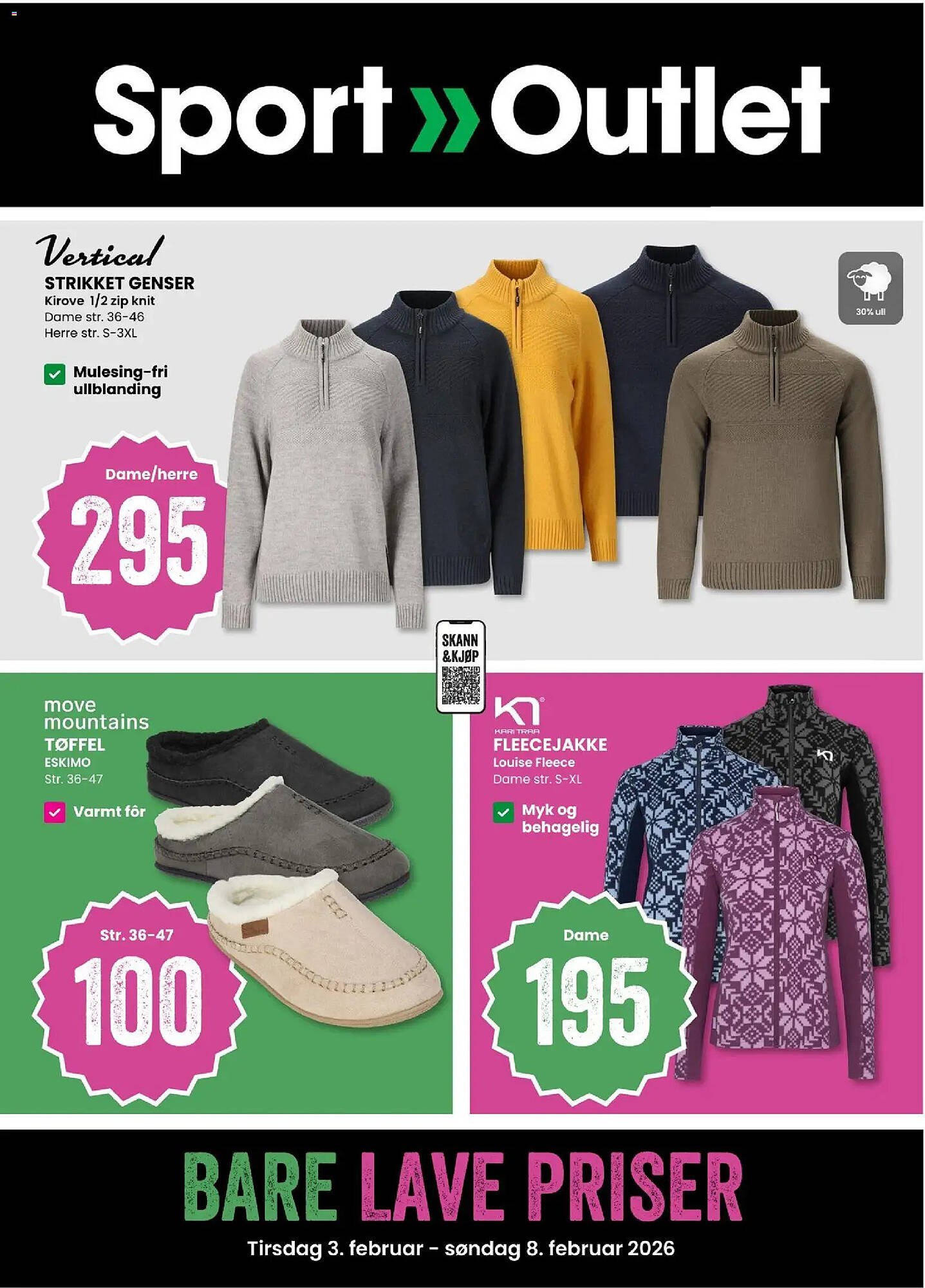 Sport Outlet kundeavis (2026-02-03 - 2026-02-08)
