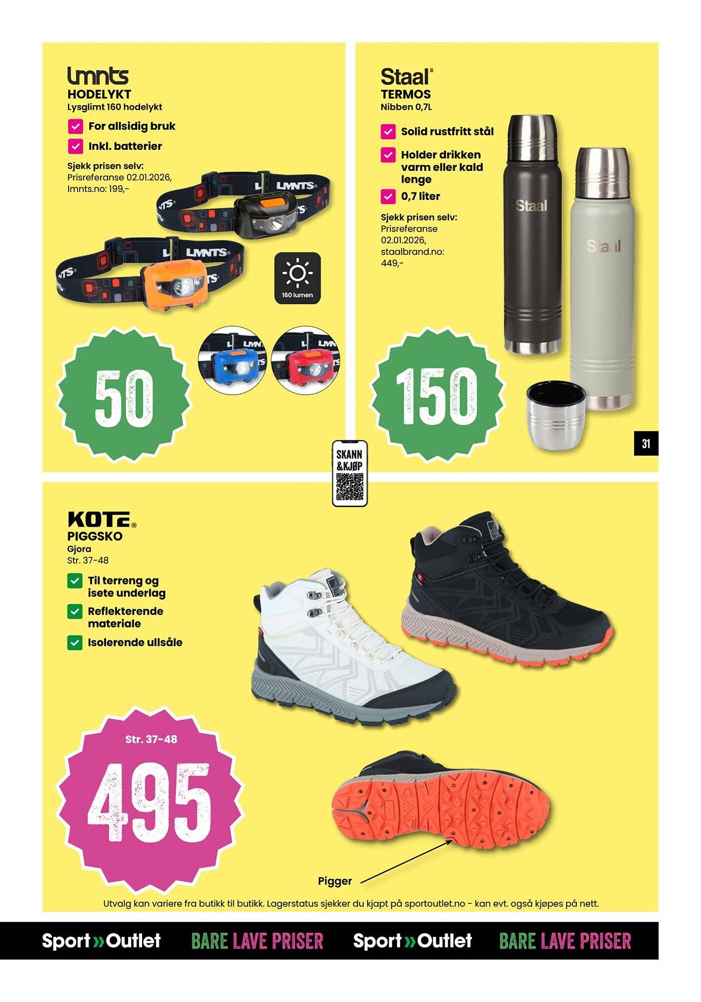 Sport Outlet kundeavis (2026-01-20 - 2026-02-02)