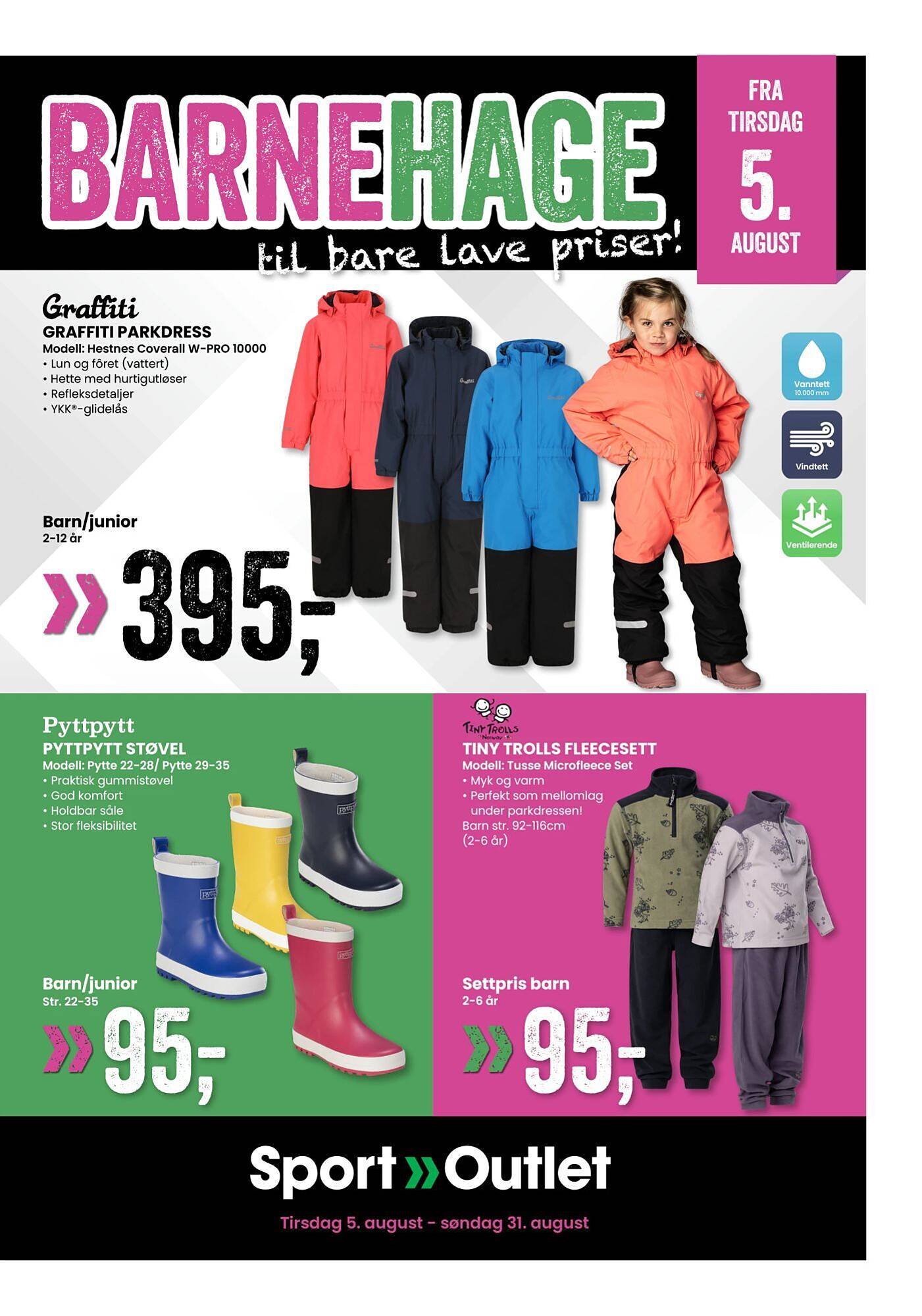 Sport Outlet Kundeavis (2025-08-05 - 2025-08-31)