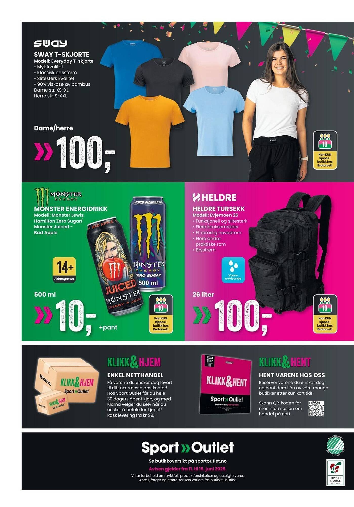 Sport Outlet kundeavis (2025-10-05 - 2025-10-10)