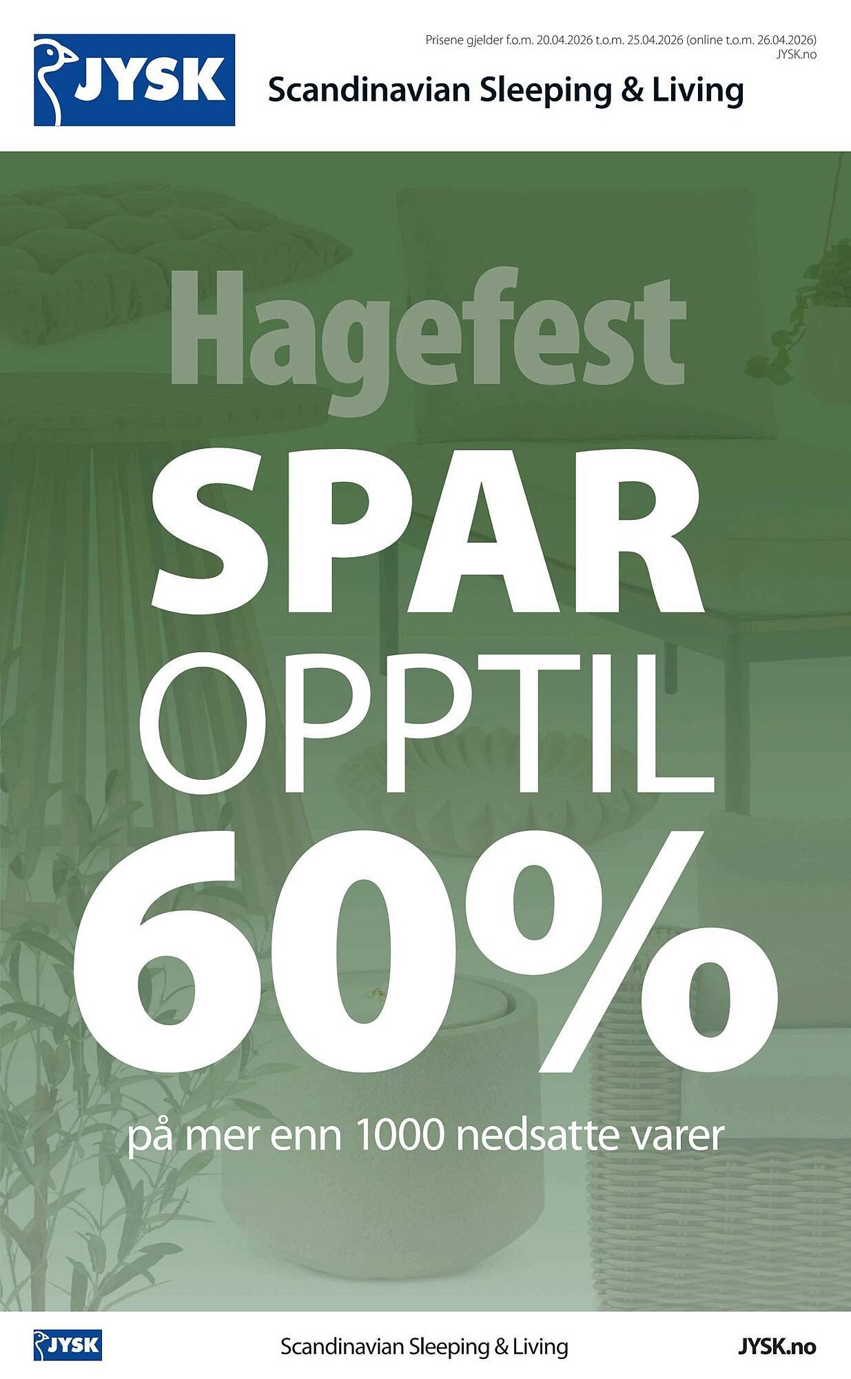 JYSK kundeavis (2026-04-20 - 2026-04-26)