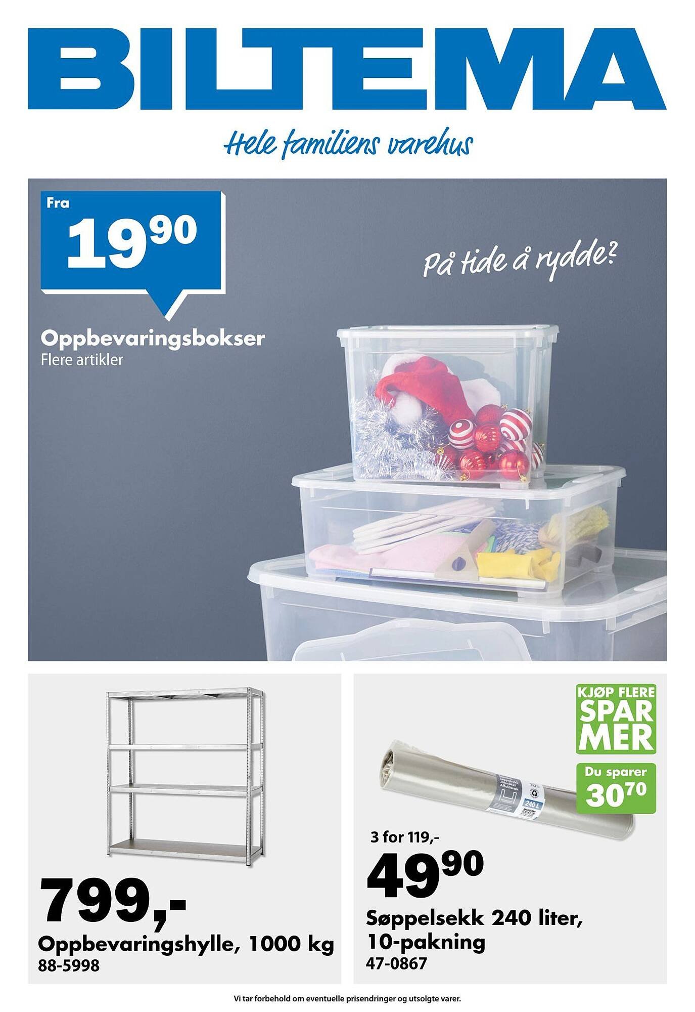 Biltema kundeavis (2026-01-08 - 2026-02-01)