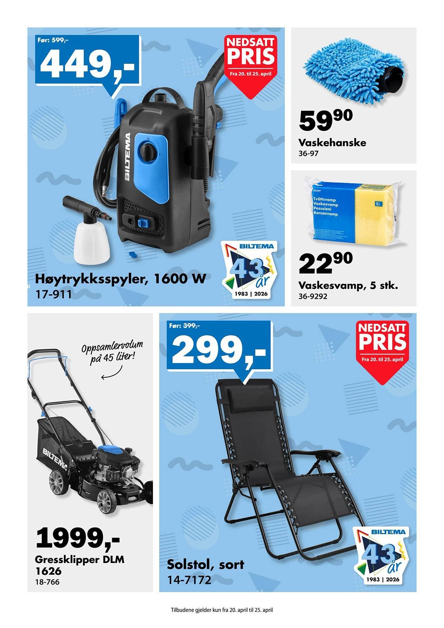 Biltema kundeavis (2026-04-20 - 2026-04-26)