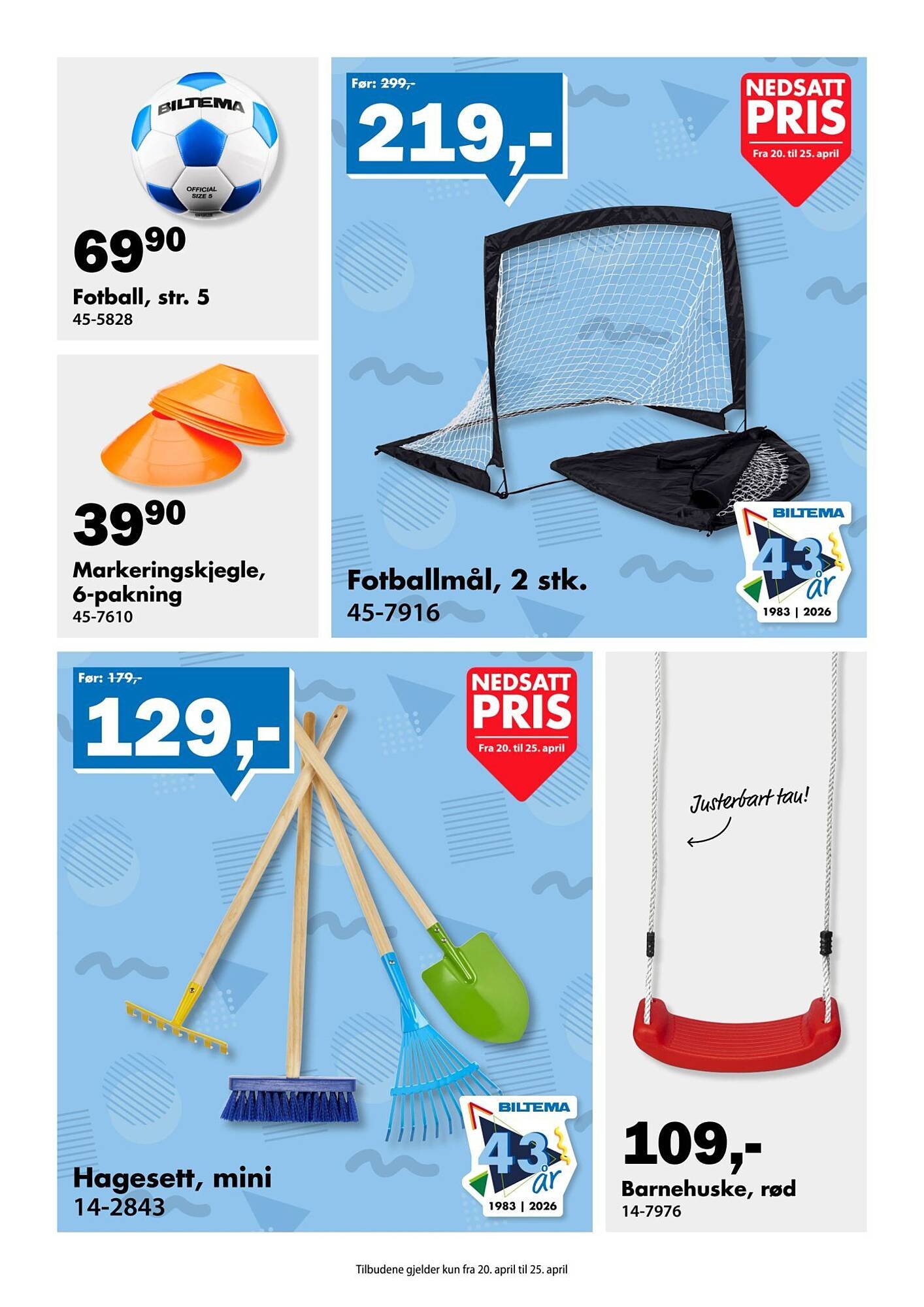 Biltema kundeavis (2026-04-20 - 2026-04-26)