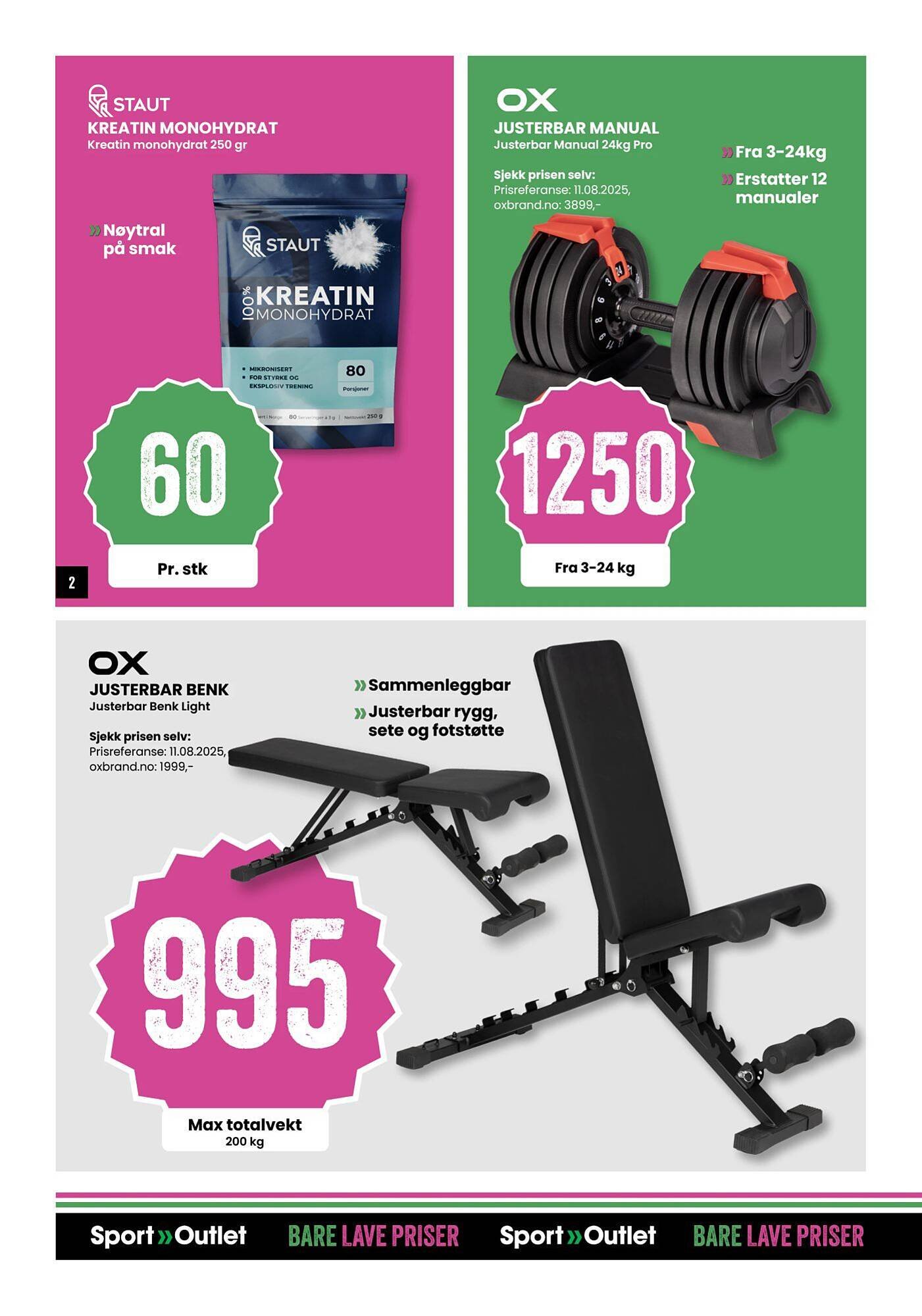 Sport Outlet kundeavis (2025-08-26 - 2025-08-31)