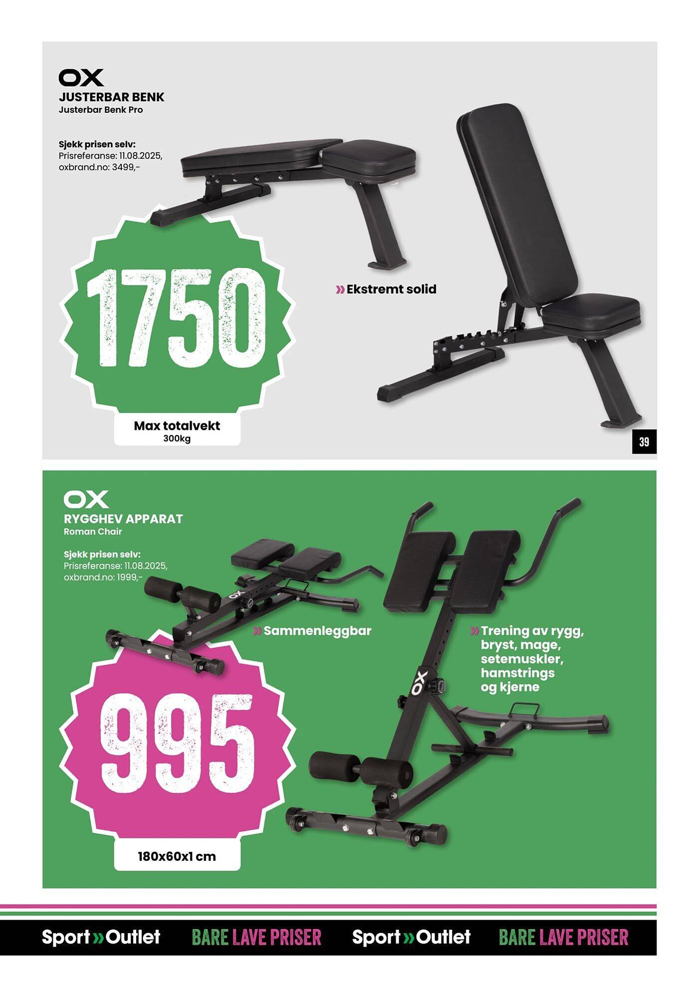 Sport Outlet kundeavis (2025-08-26 - 2025-08-31)