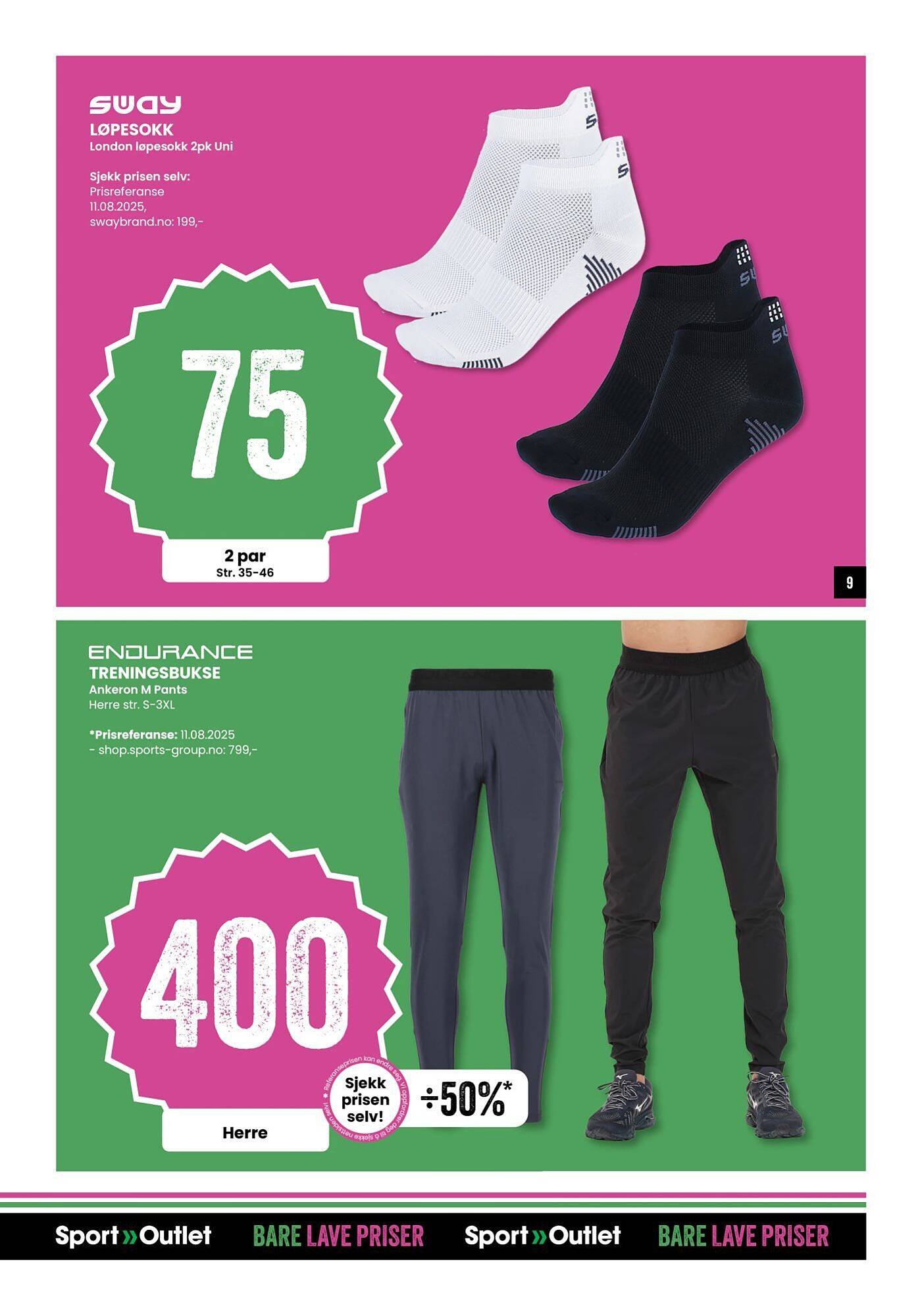 Sport Outlet kundeavis (2025-08-26 - 2025-08-31)