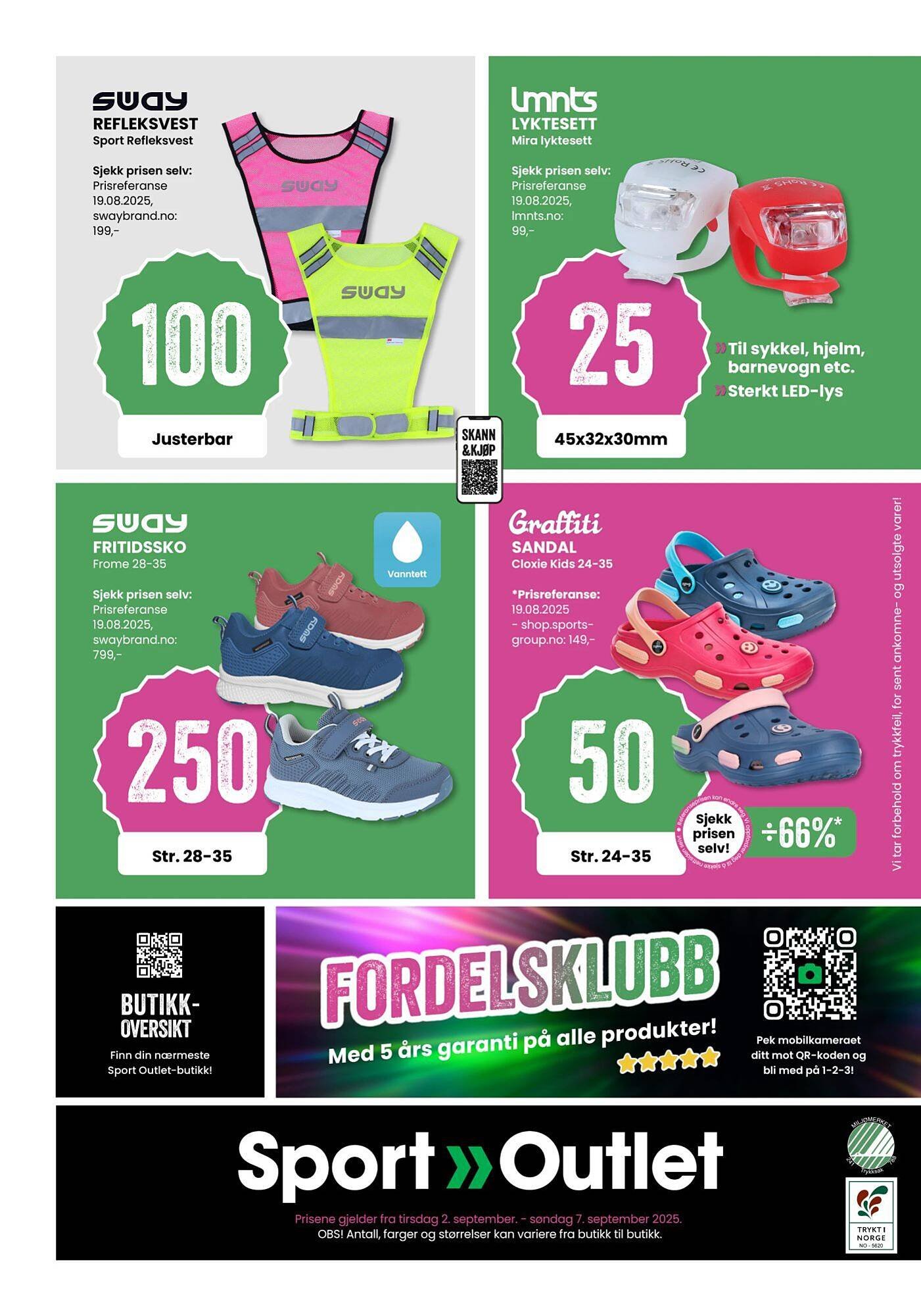 Sport Outlet kundeavis (2025-09-02 - 2025-09-07)