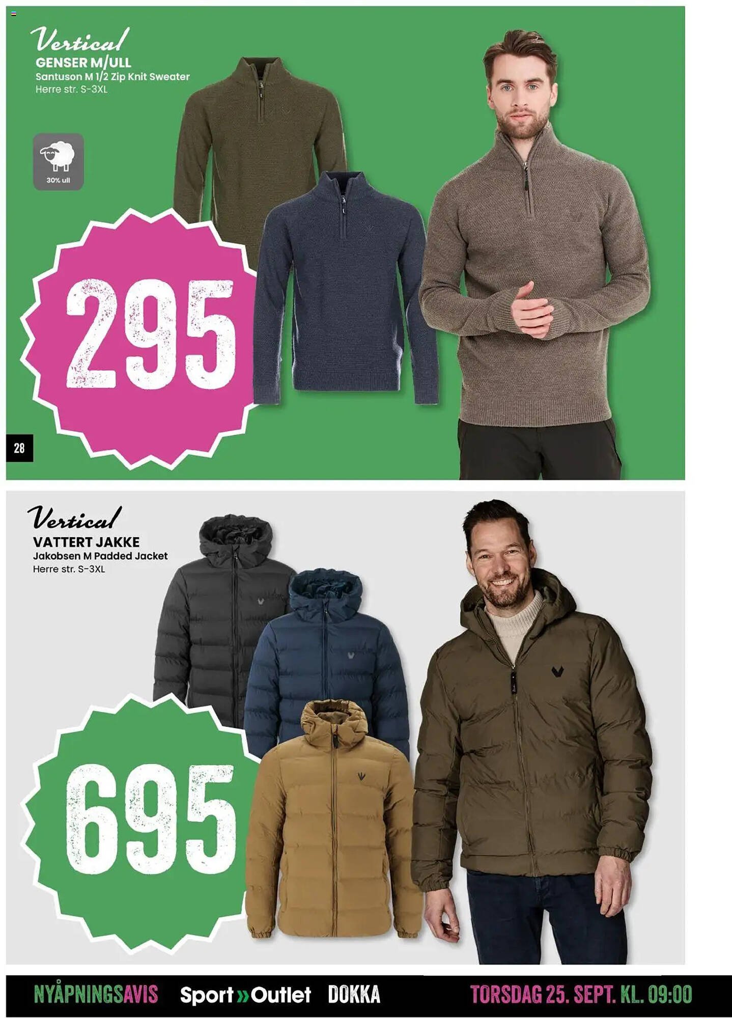 Sport Outlet kundeavis (2025-09-25 - 2025-09-28)