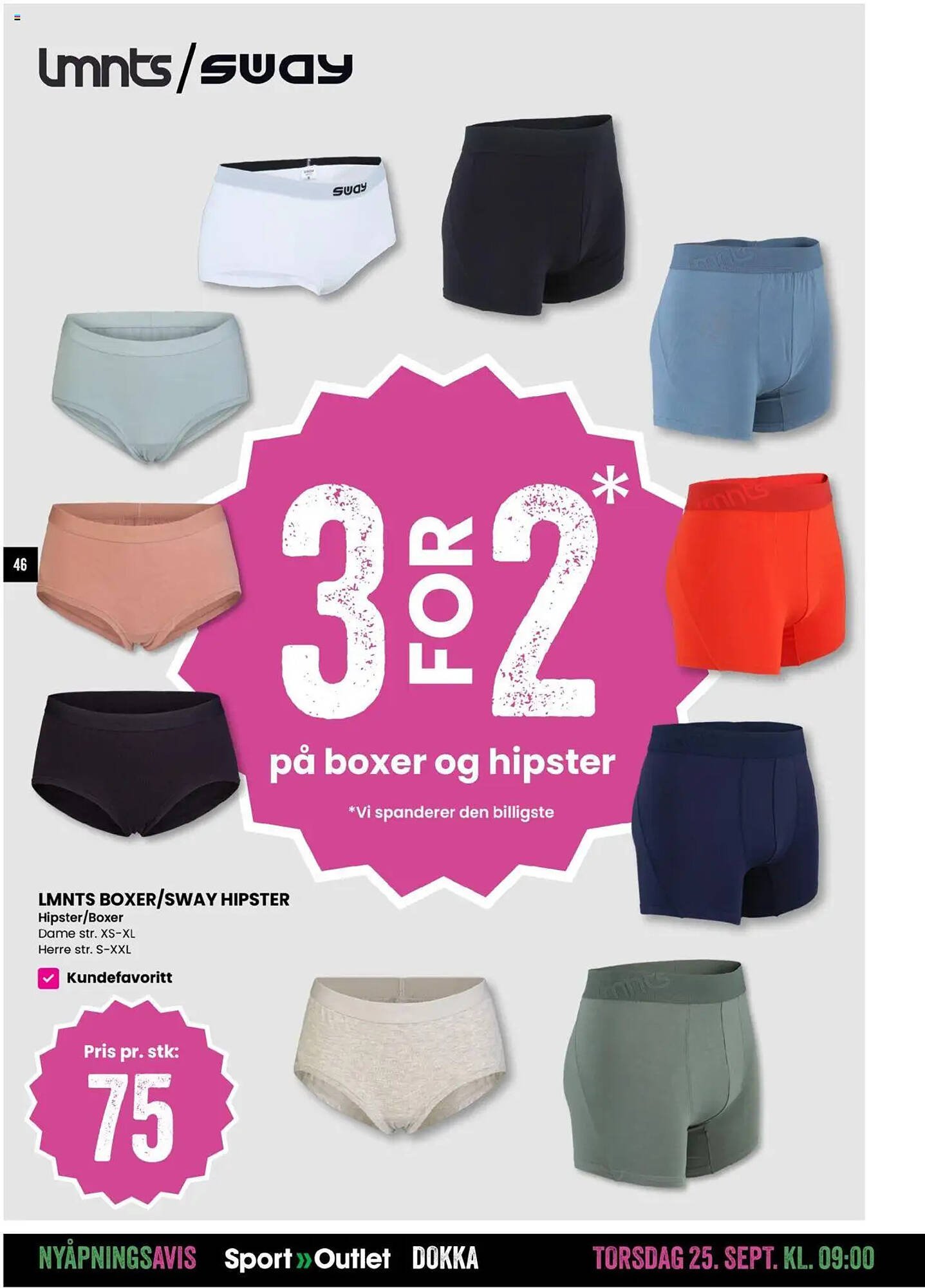 Sport Outlet kundeavis (2025-09-25 - 2025-09-28)