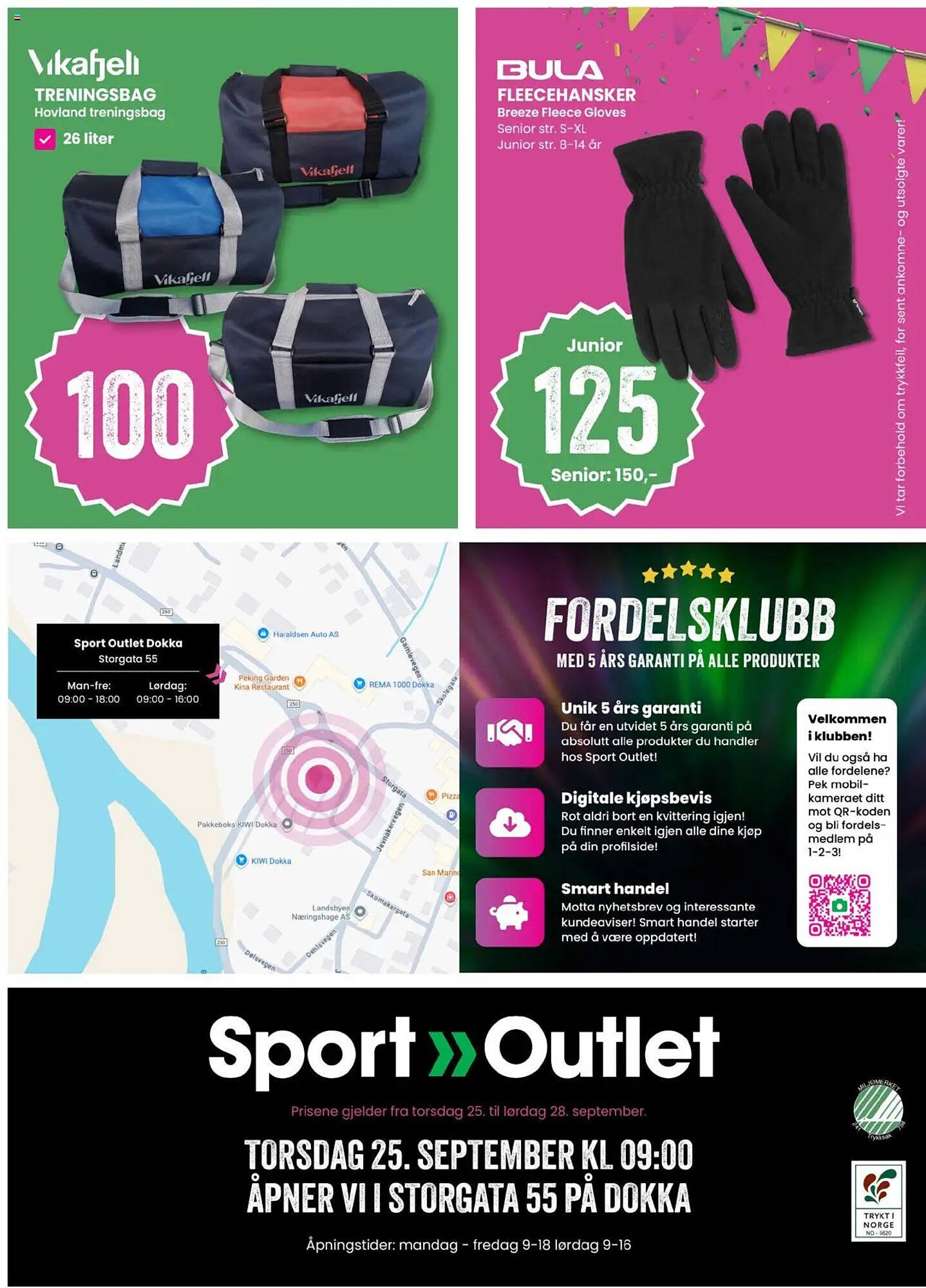 Sport Outlet kundeavis (2025-09-25 - 2025-09-28)