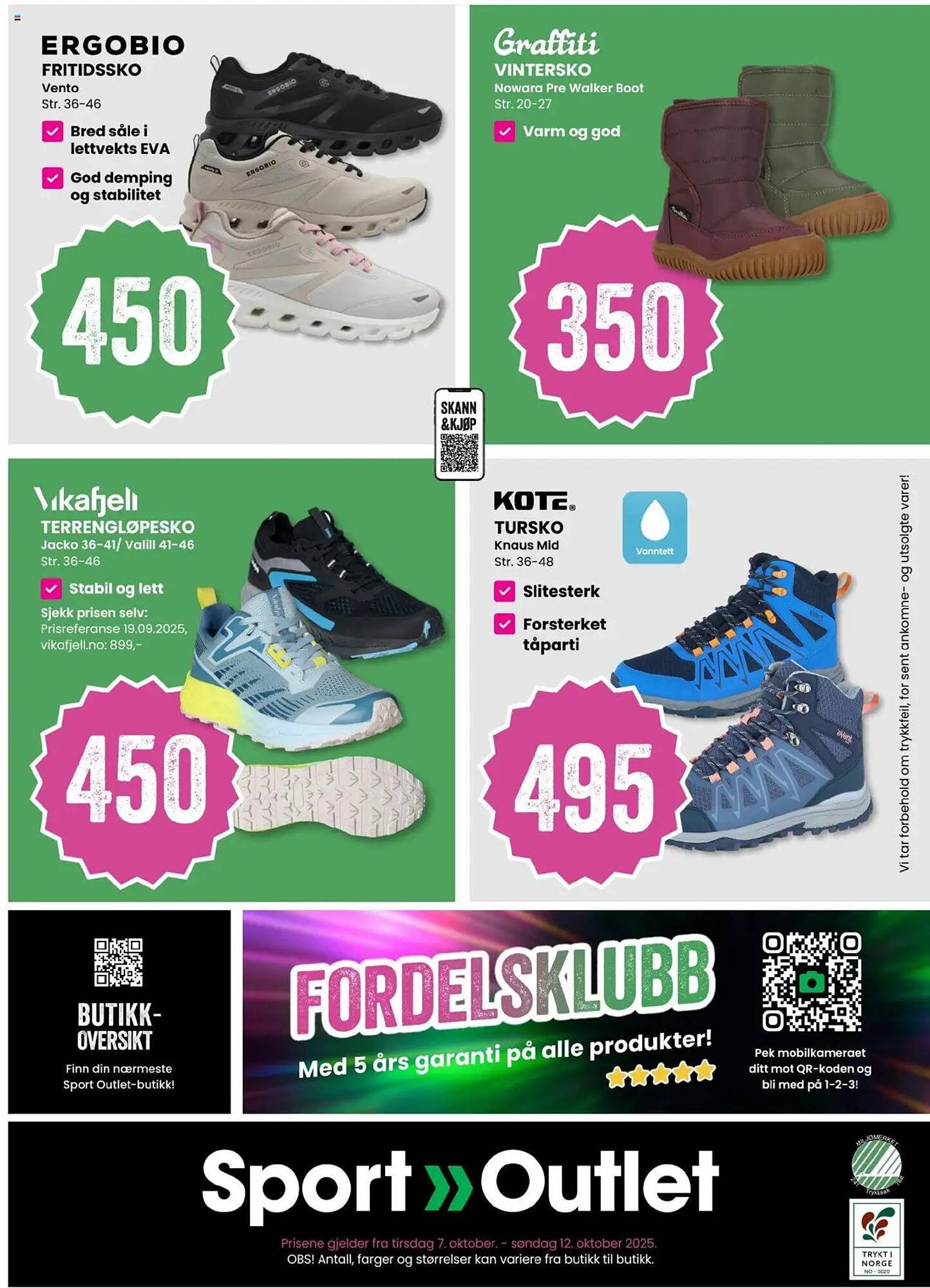 Sport Outlet kundeavis (2025-10-07 - 2025-10-12)