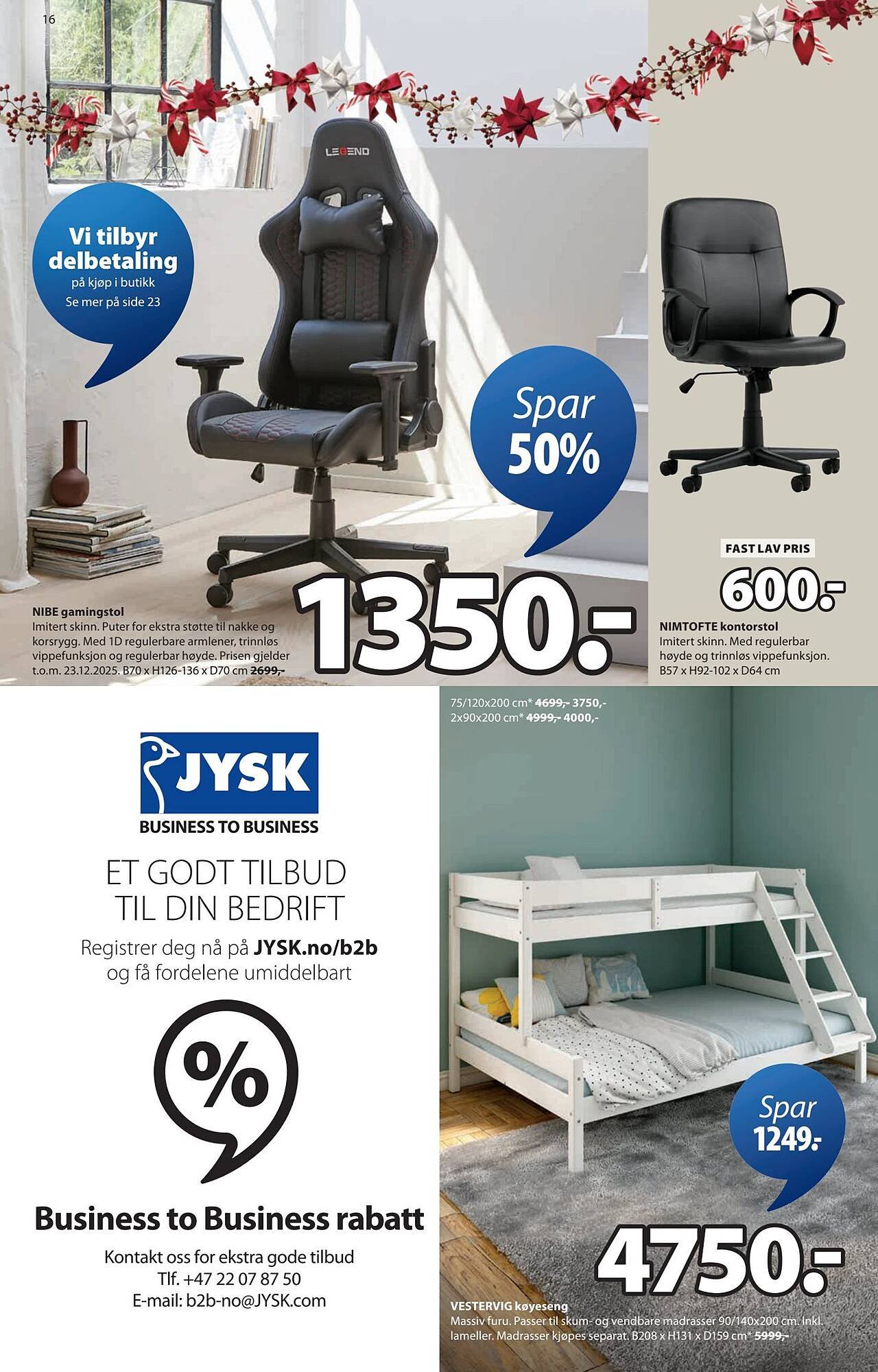 JYSK kundeavis (2025-12-01 - 2025-12-14)