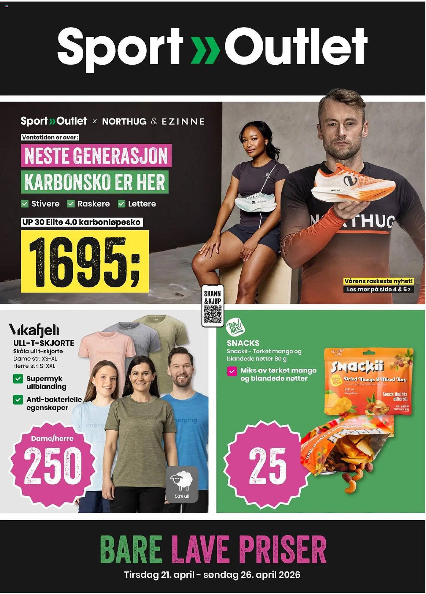 Sport Outlet kundeavis (2026-04-21 - 2026-04-26)