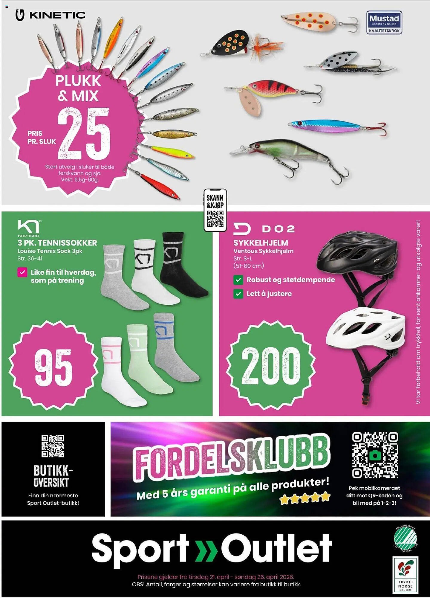 Sport Outlet kundeavis (2026-04-21 - 2026-04-26)