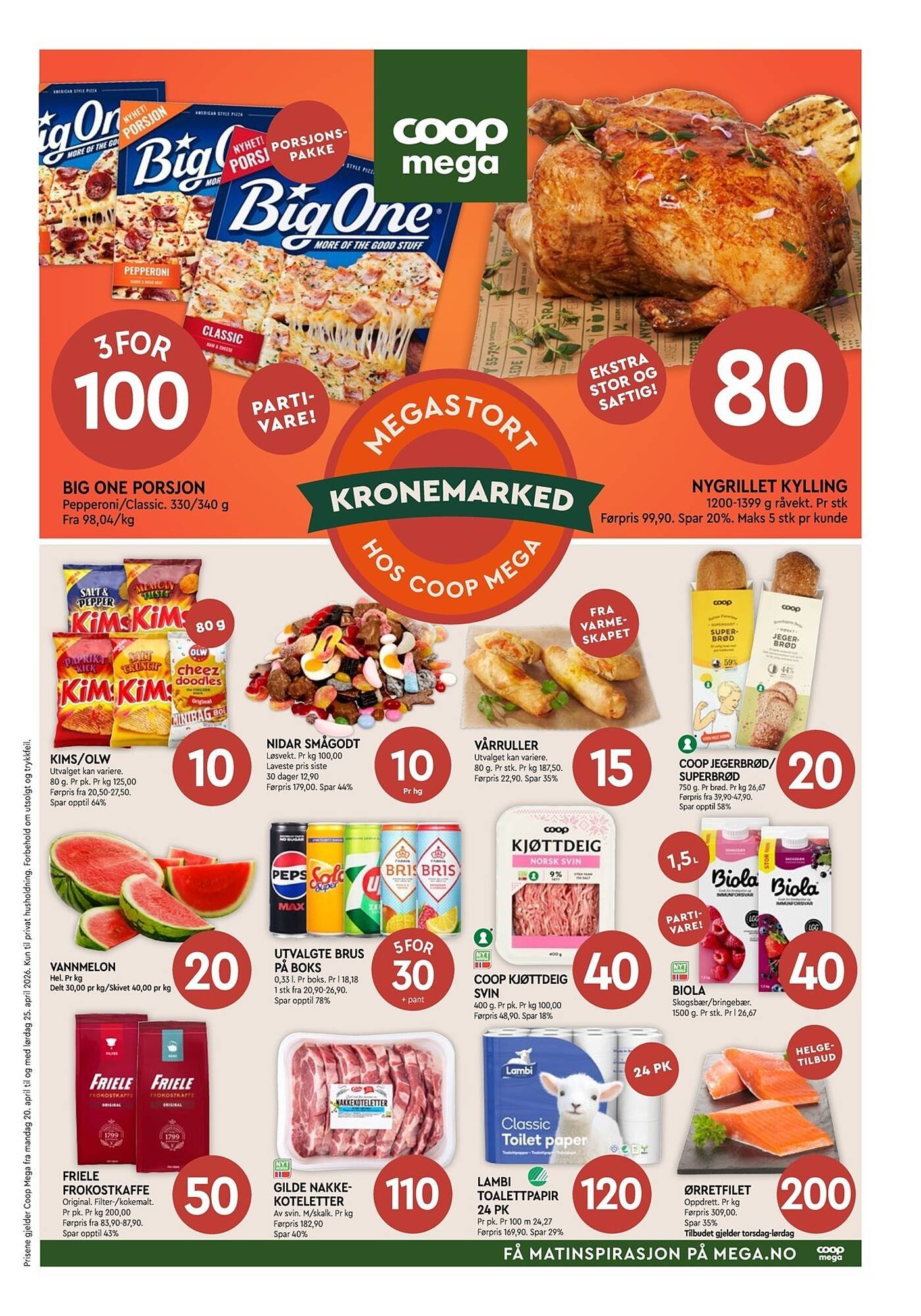 Coop Mega kundeavis (2026-04-20 - 2026-04-25)